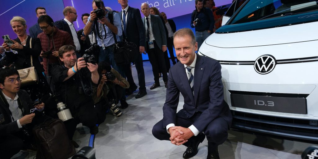 Herbert Diess, de topman van Volkswagen.