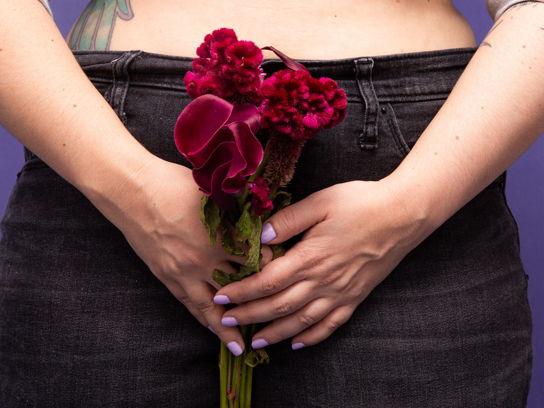 genitals female anatomy sex health flower crotch period underwear