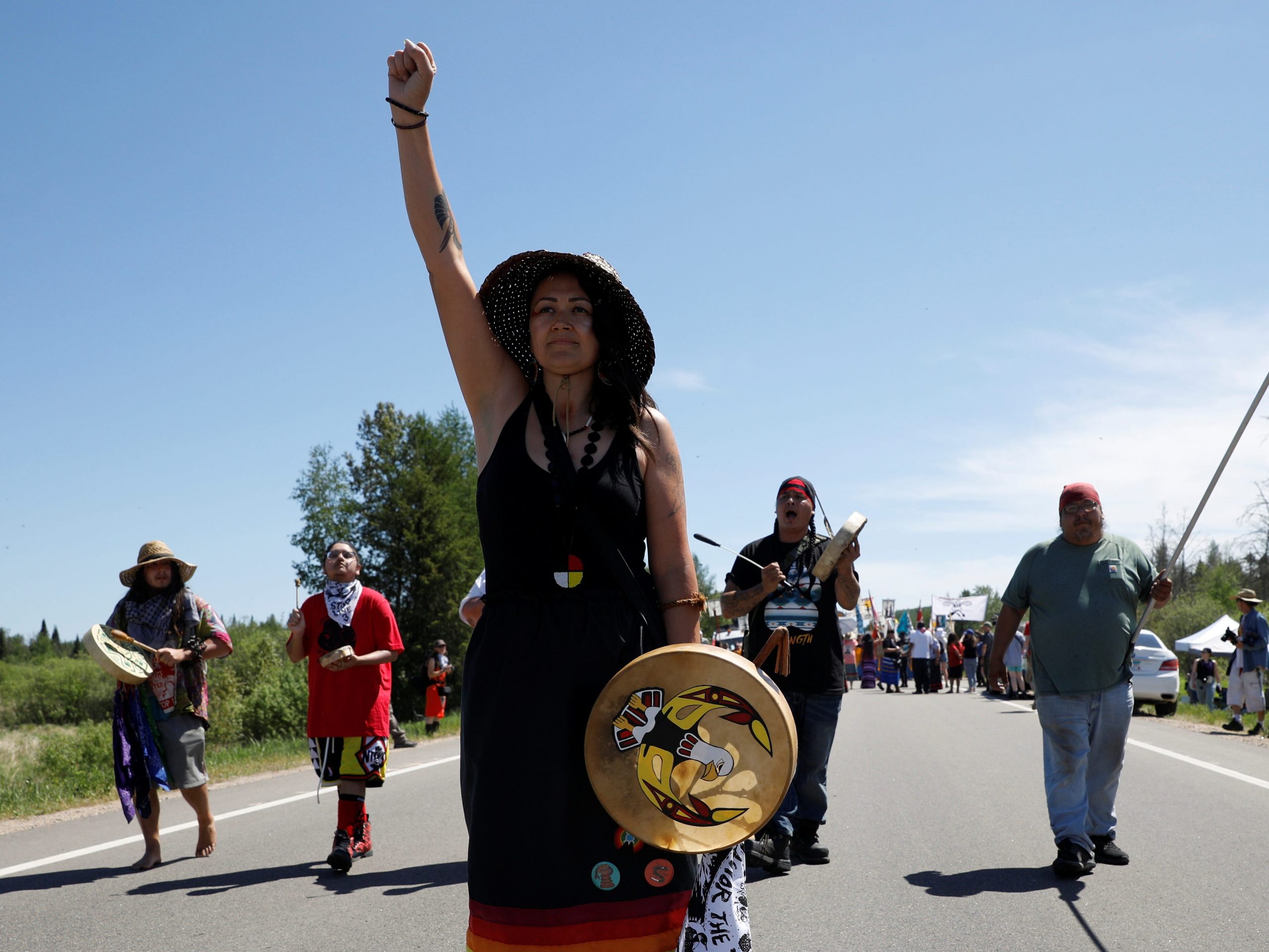 Enbridge Line 3 protest in Minnesota June 2021