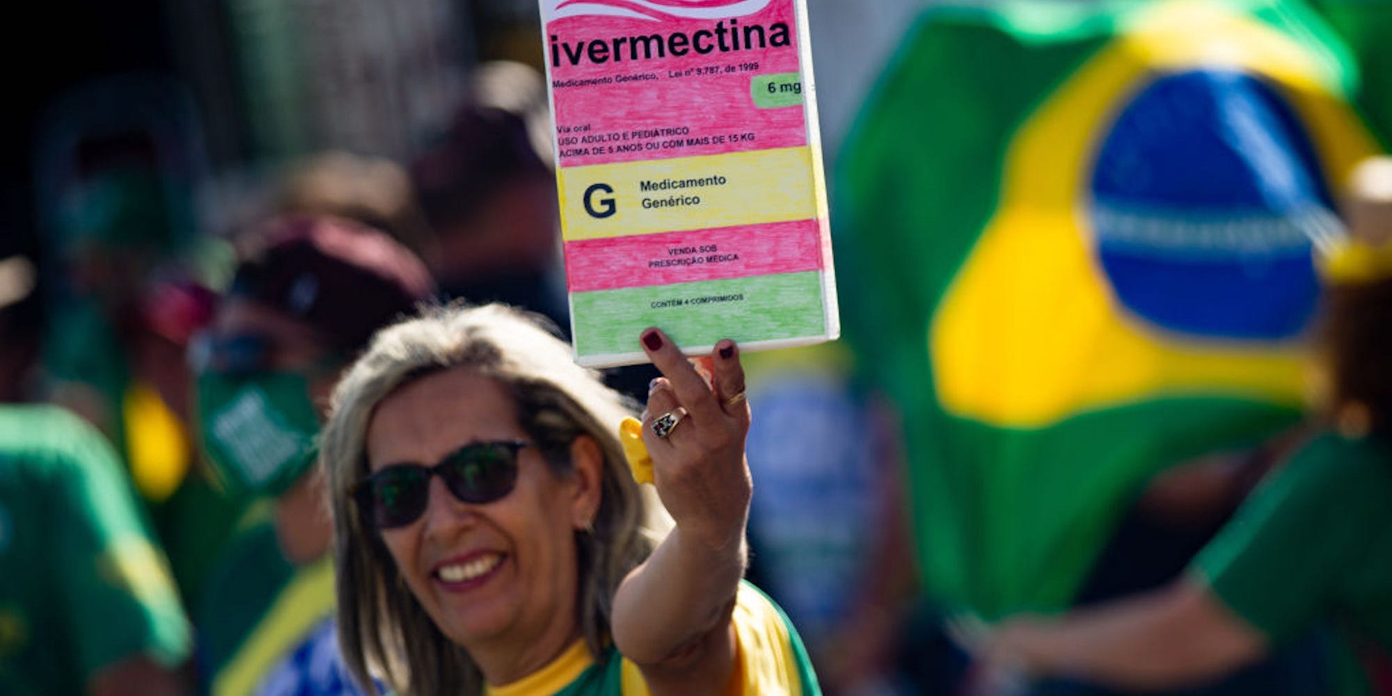 Ivermectin protestor