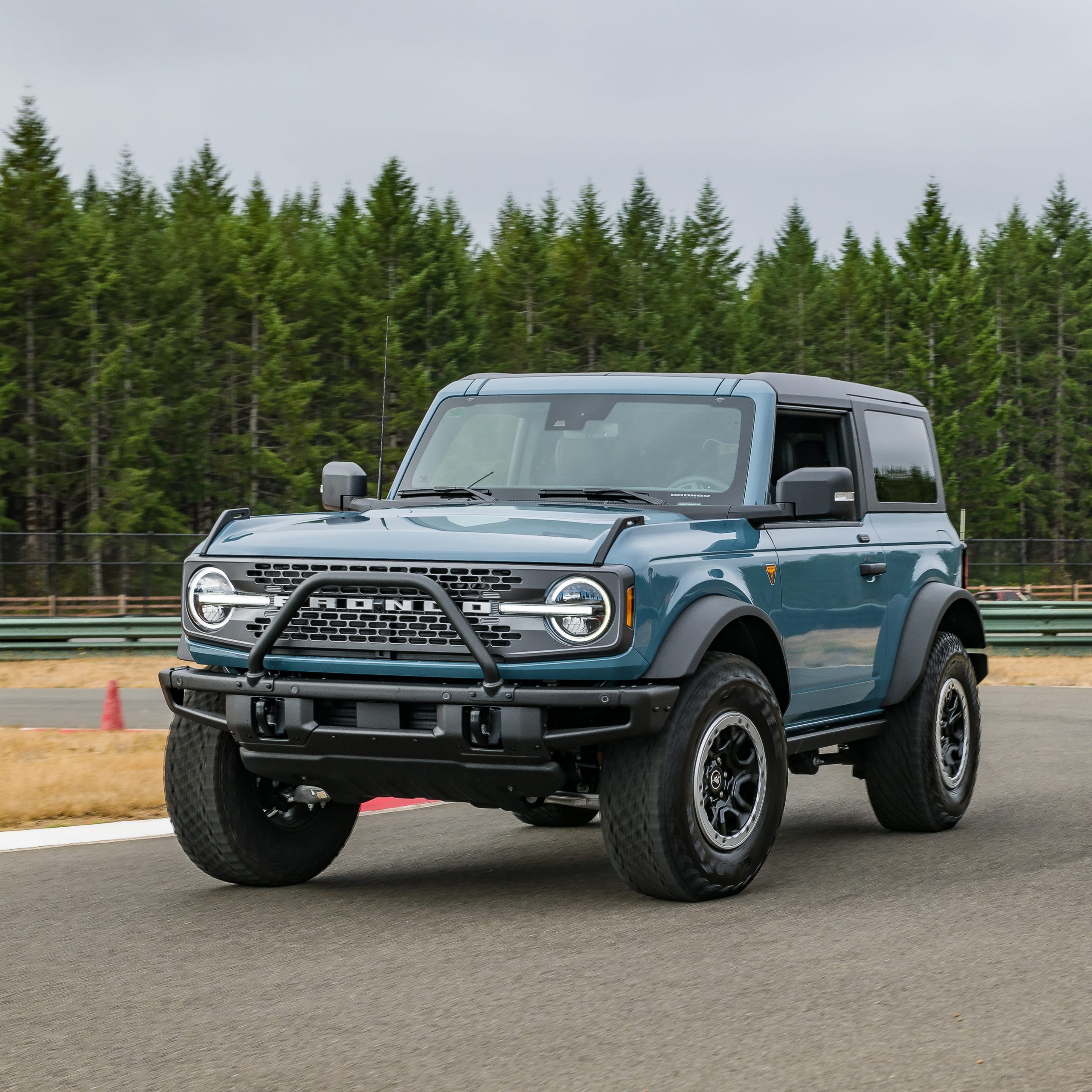 The 2021 Ford Bronco Badlands at Mudfest.