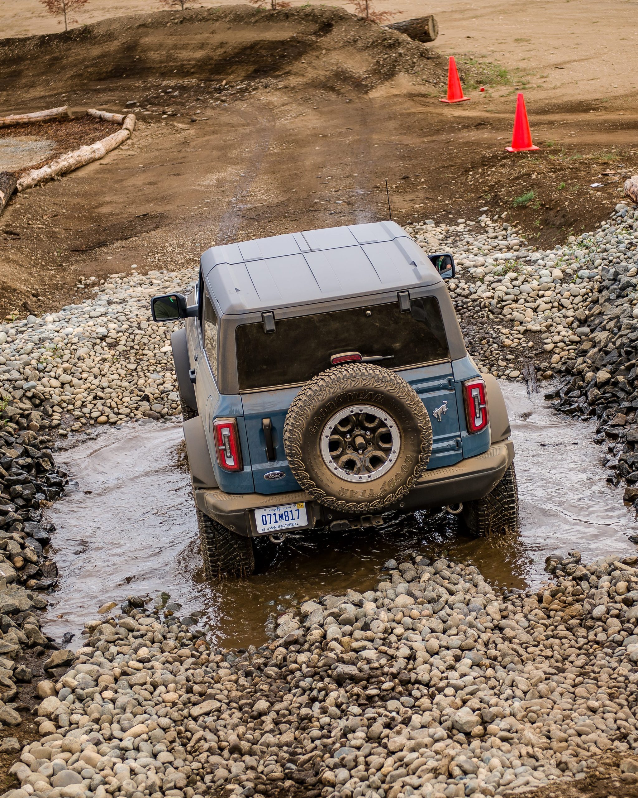 The 2021 Ford Bronco Badlands at Mudfest.