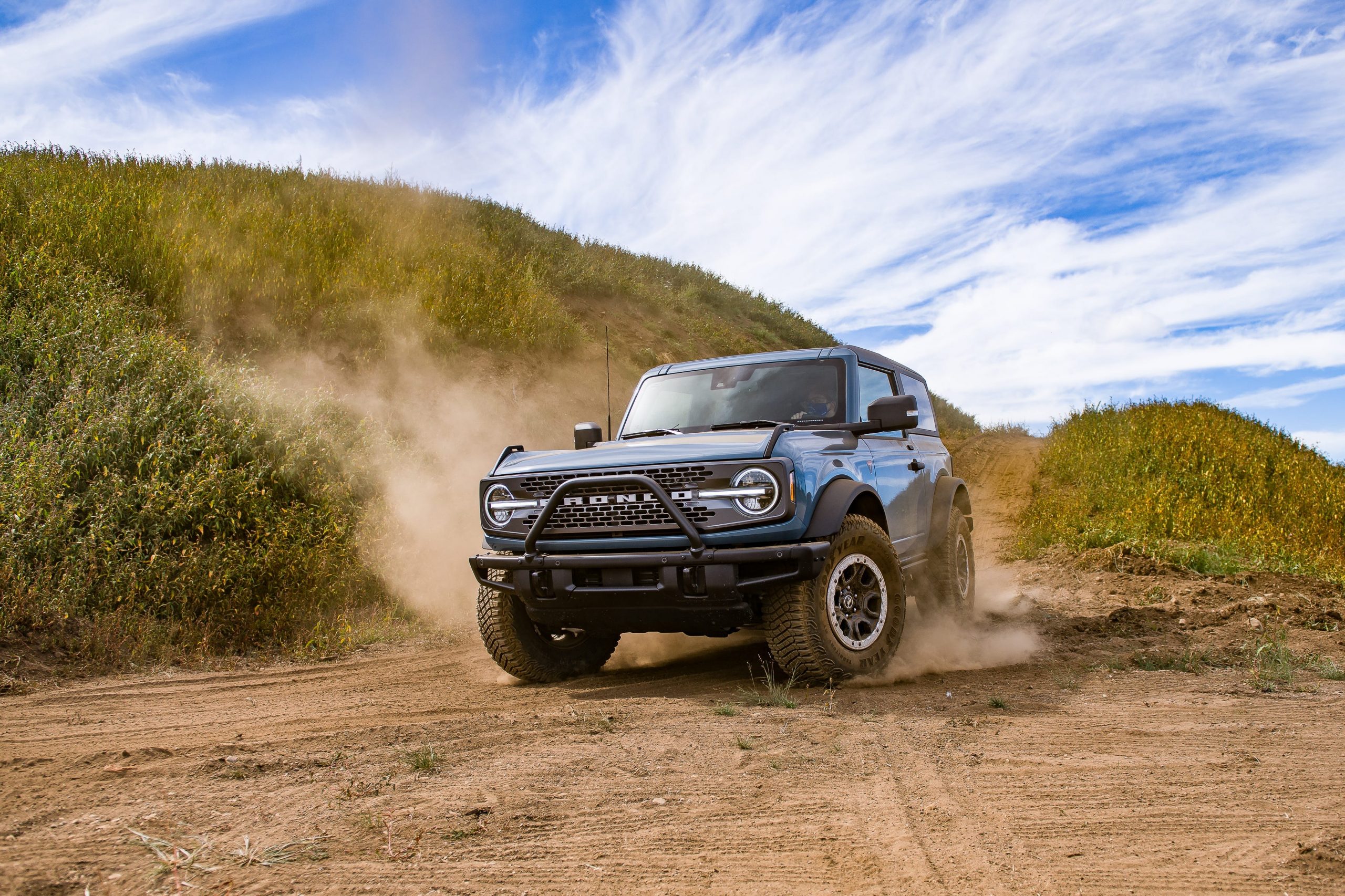 The 2021 Ford Bronco Badlands at Mudfest.