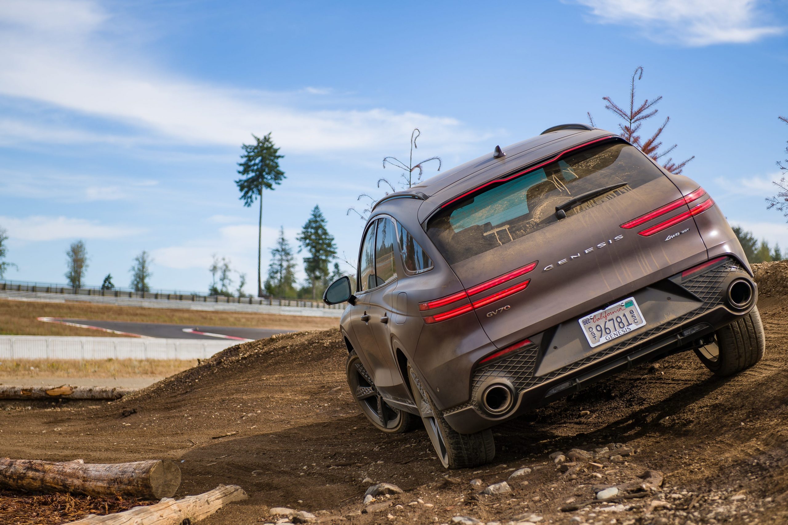 The 2022 Genesis GV70 at Mudfest.