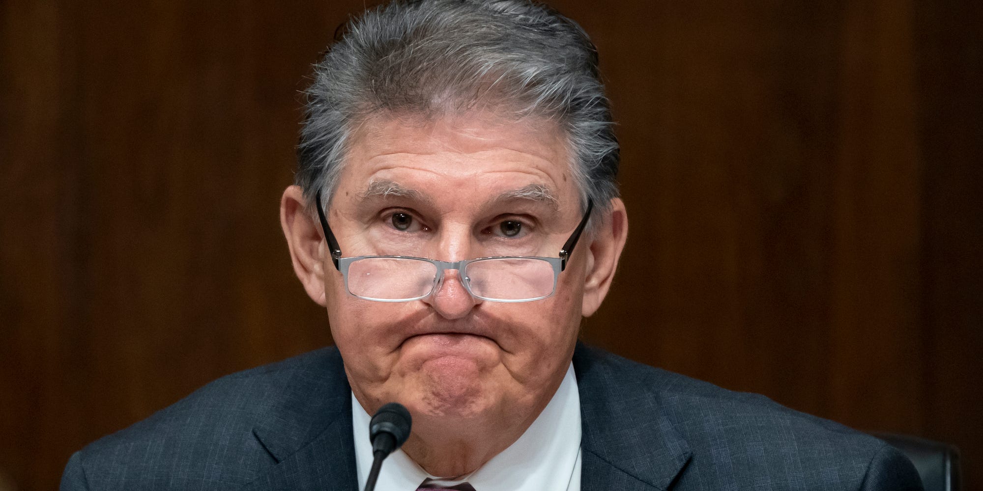 Sen. Joe Manchin, D-W.Va.,a key holdout vote on President Joe Biden's domestic agenda, chairs a hearing of the Senate Energy and Natural Resources Committee, at the Capitol in Washington, Tuesday, Oct. 19, 2021