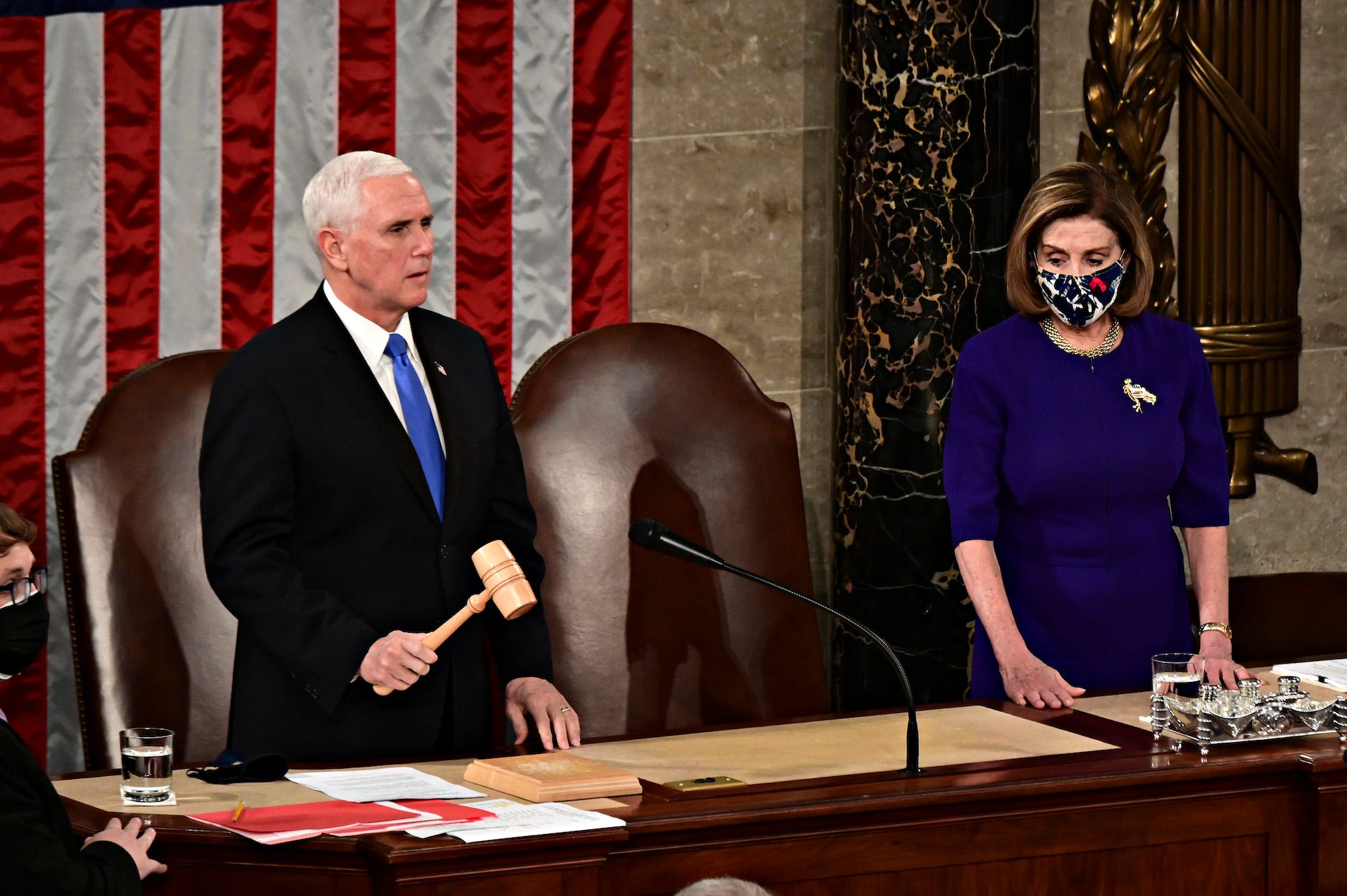 Electoral College votes Pence and Pelosi