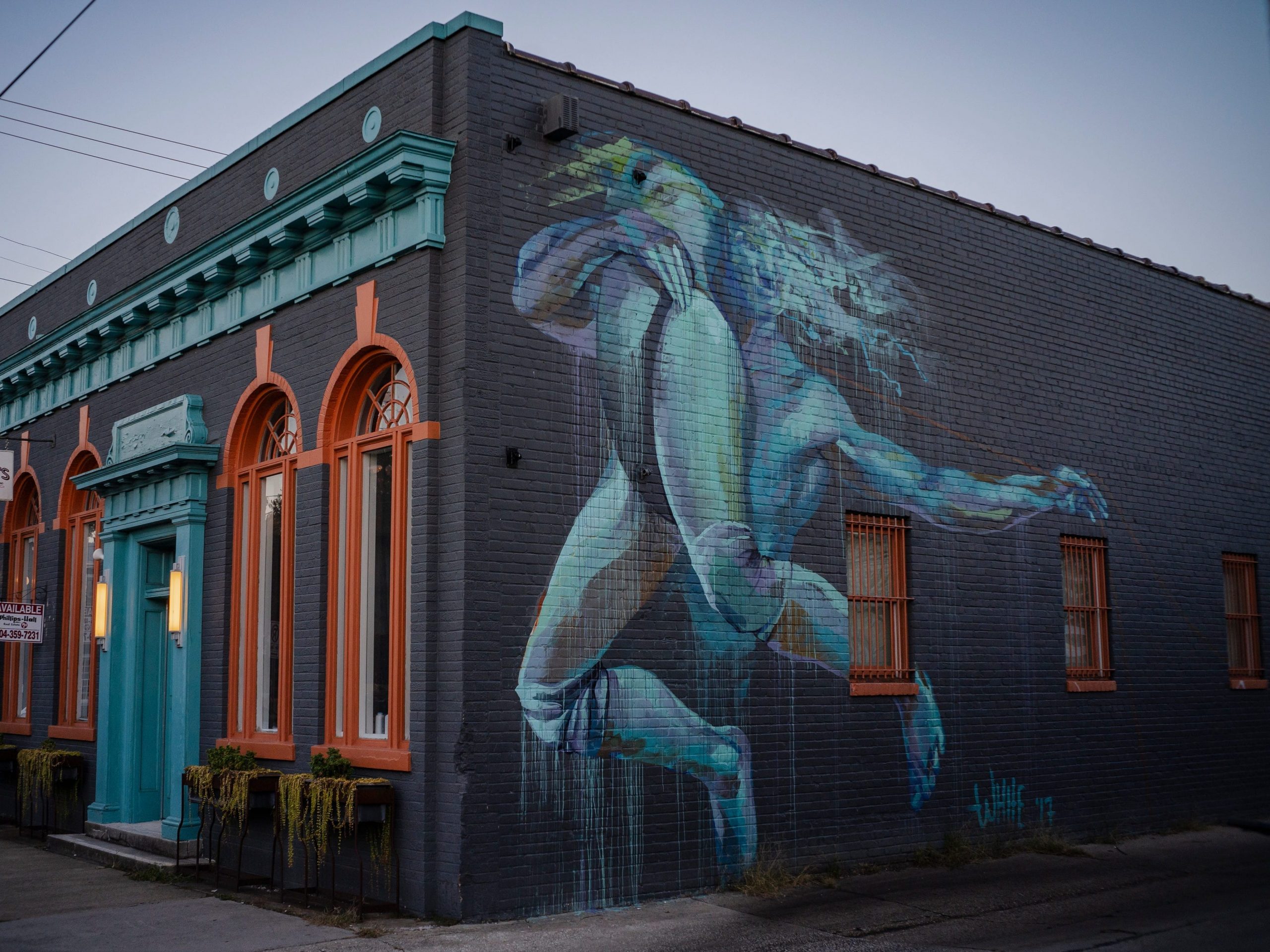 A mural on a building in Carytown in Richmond, Virginia.