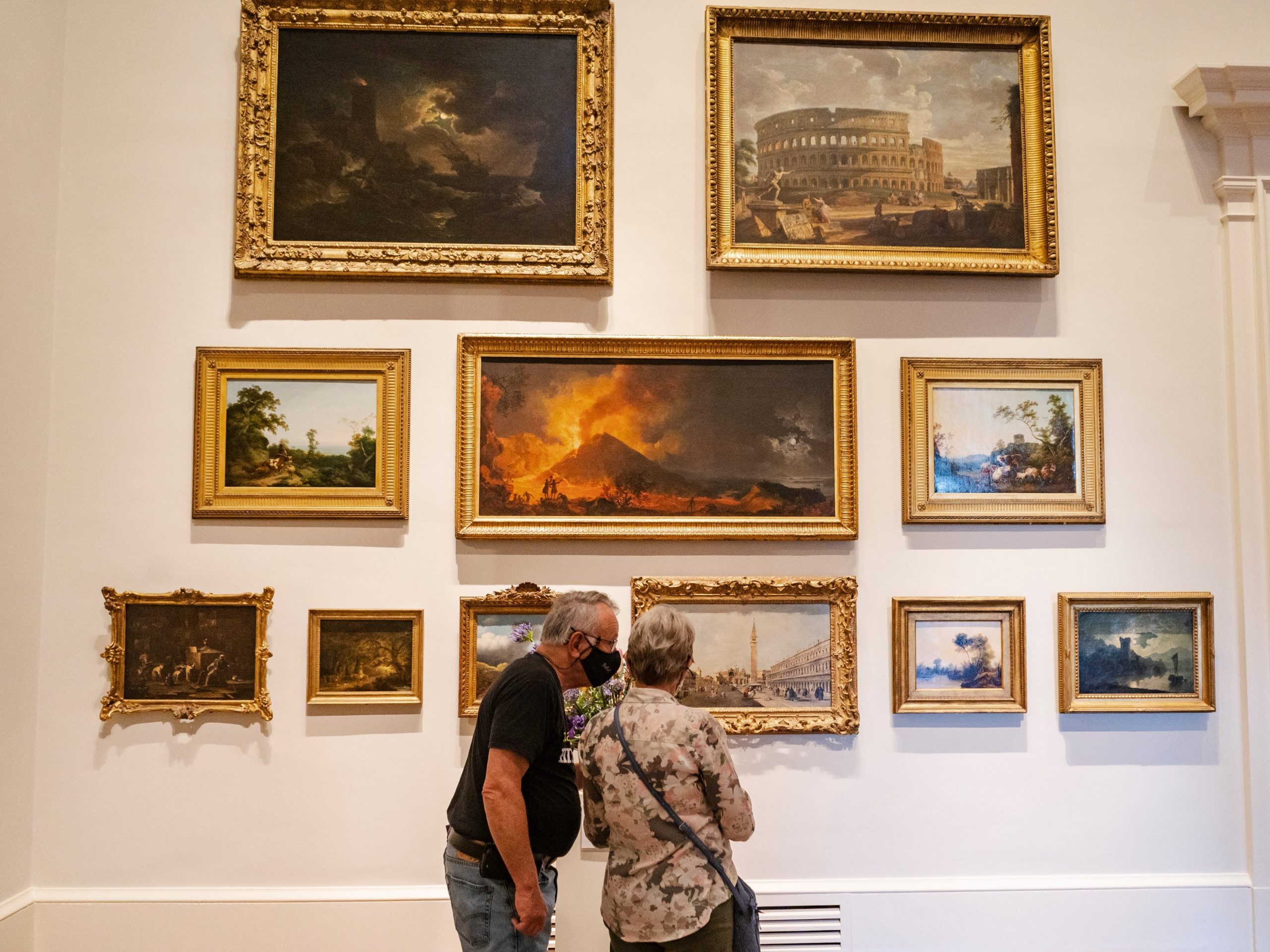 Visitors admiring art at the Virginia Museum of Fine Arts in Richmond.