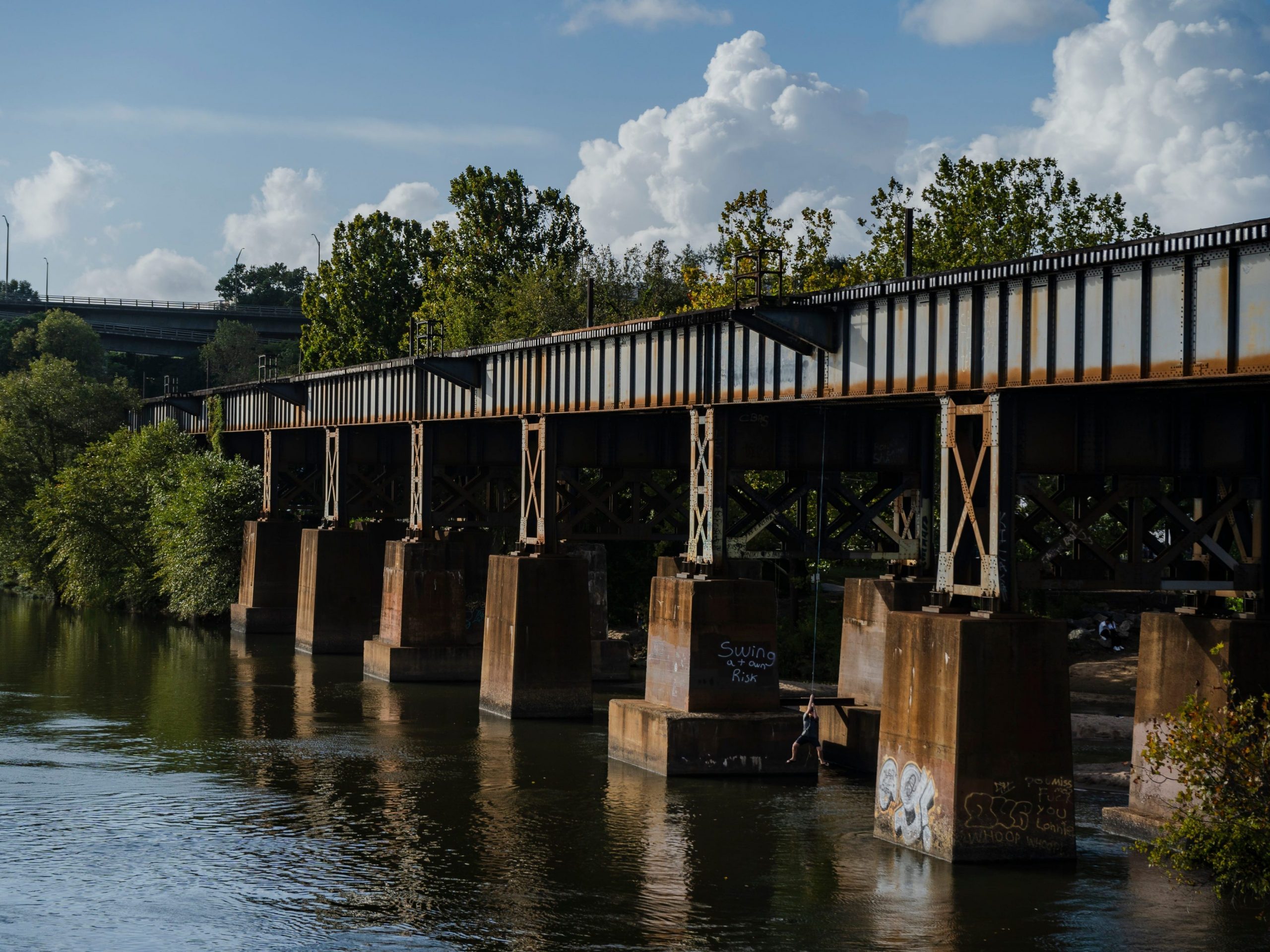 A bridge over the river in Richmond, Virginia