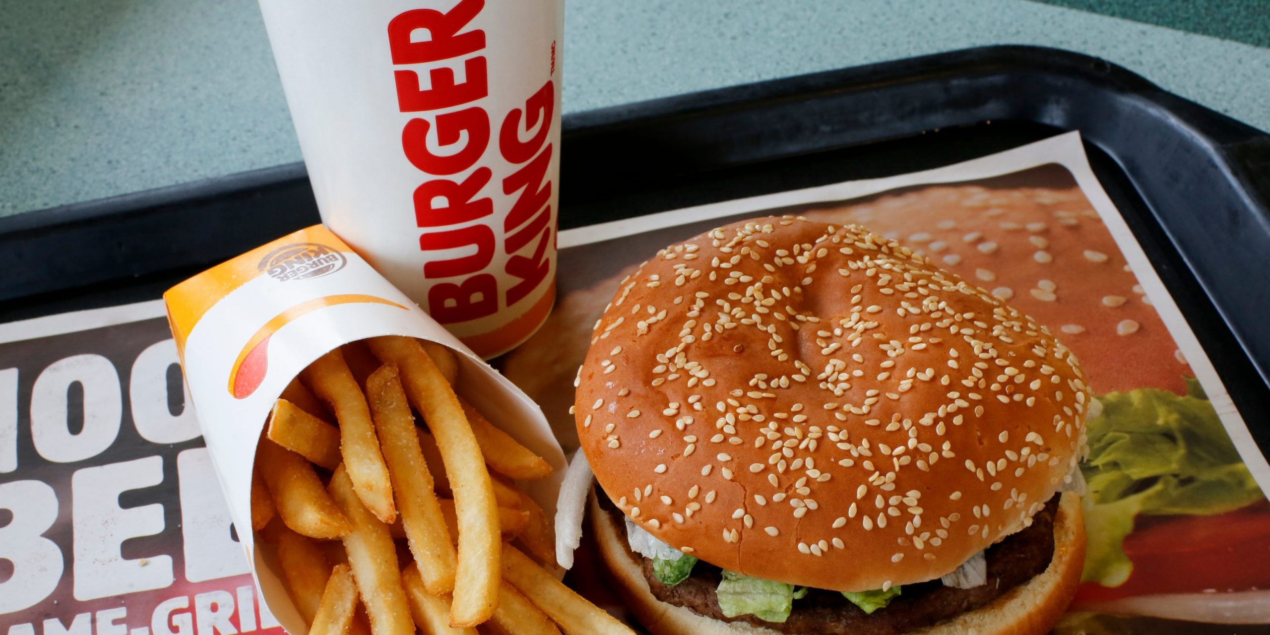 This Feb. 1, 2018, file photo shows a Burger King Whopper meal combo at a restaurant in Punxsutawney, Pa. Restaurant Brands International, the parent company of Burger King and Tim Hortons, reports financial results Monday, Feb. 11, 2019.