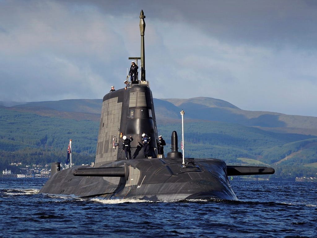 British Royal Navy Astute-class attack submarine Ambush