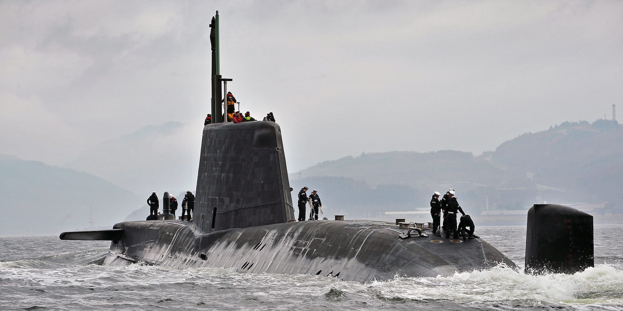 British navy submarine HMS Astute