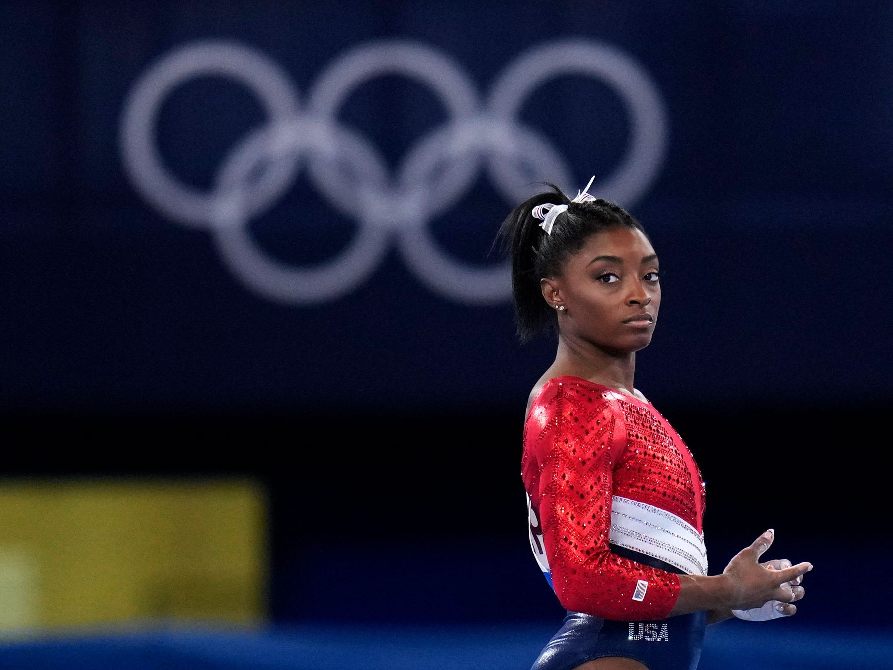 Simone Biles at Tokyo 2020.