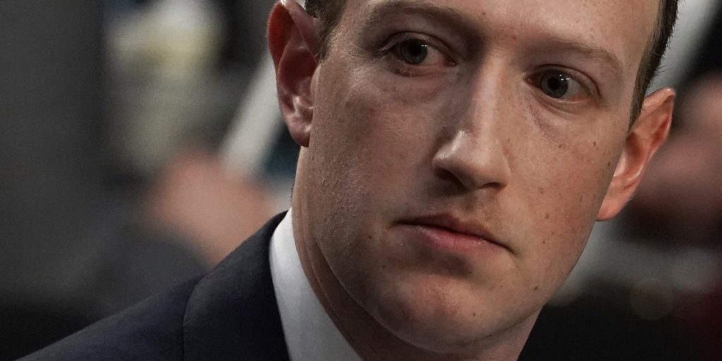 CEO Mark Zuckerberg van Facebook.