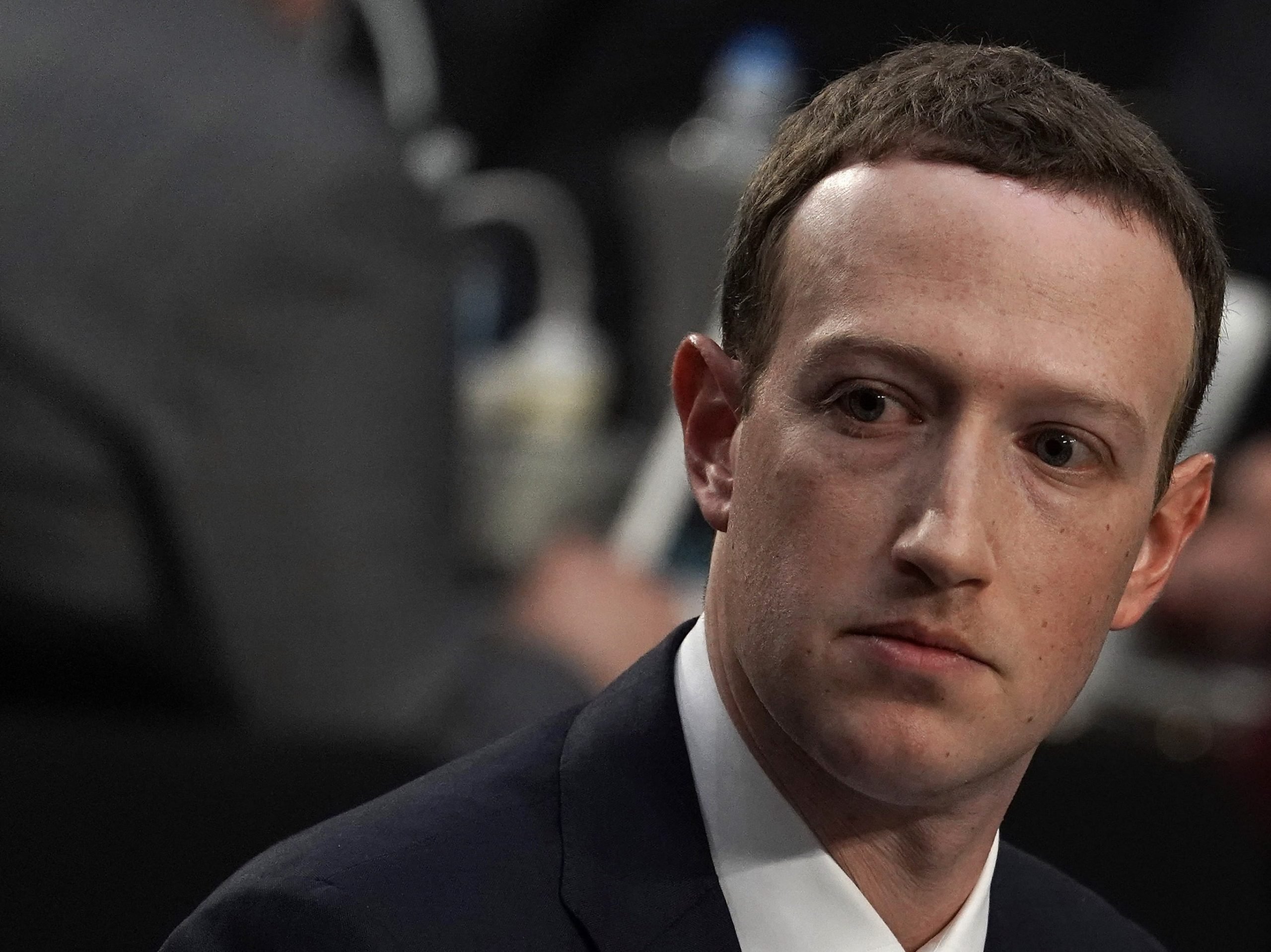 Facebook CEO Mark Zuckerberg testifies before the US Senate