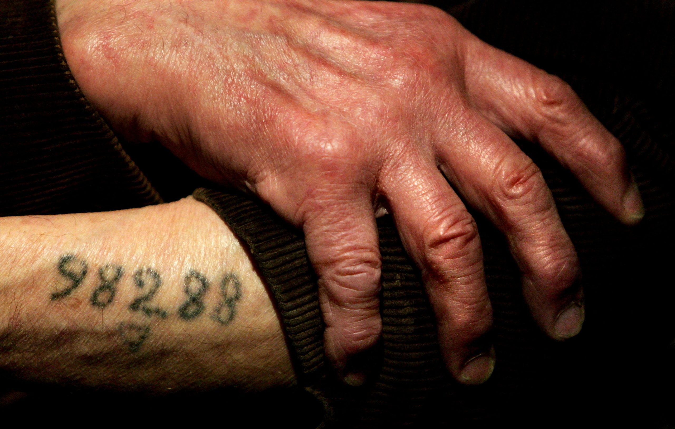 Auschwitz tattoo