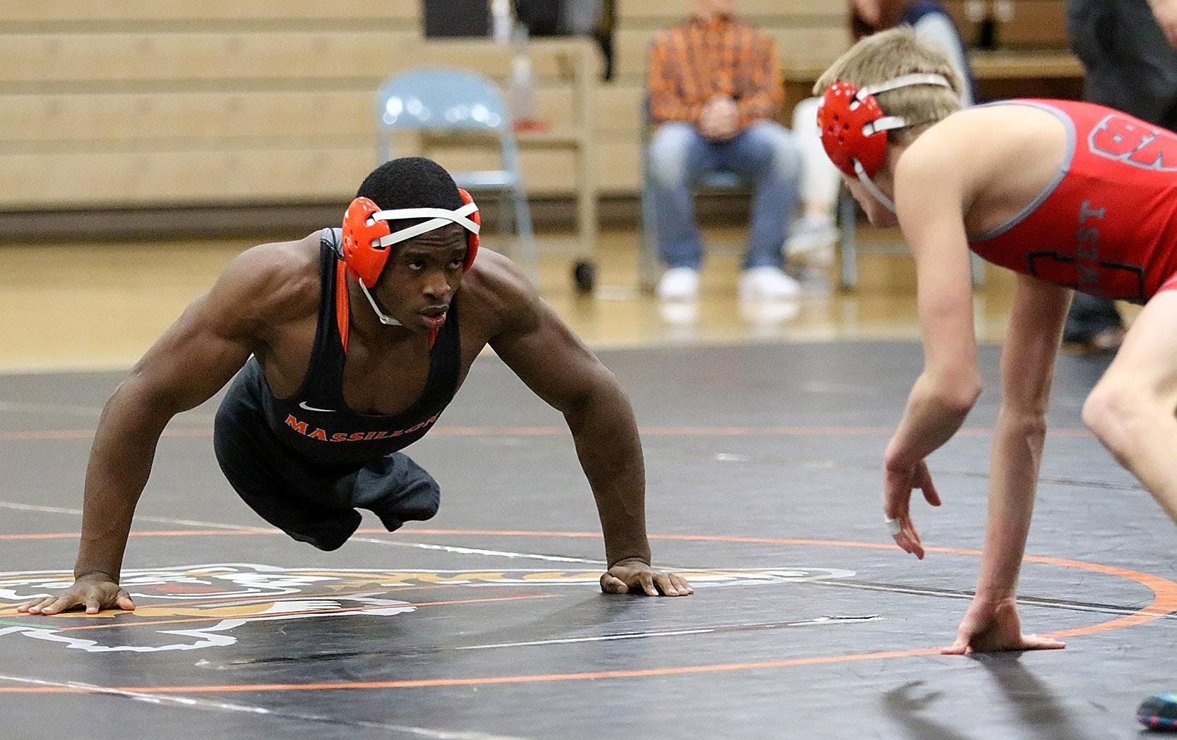 Zion Clark wrestling.