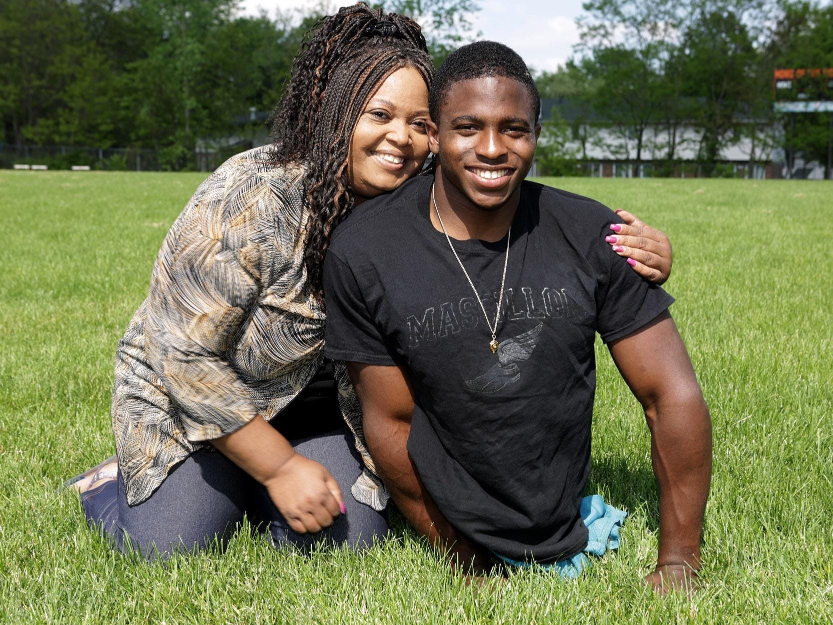 Zion Clark and Kimberlli Hawkins.