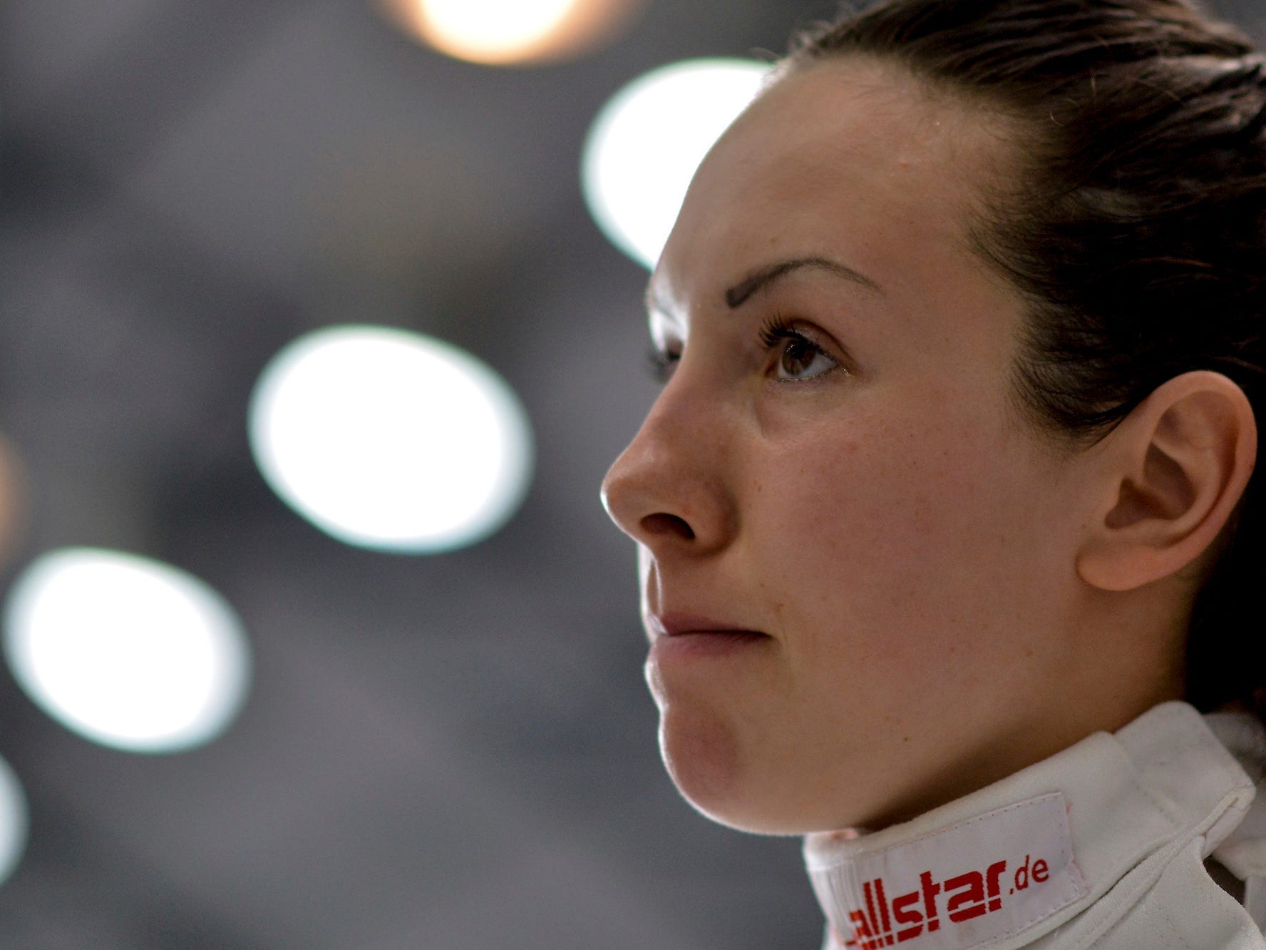 Samantha Murray of Great Britain looks on prior to the fencing event in the Women's Pentathlon during the Modern Pentathlon World Cup Series 2013 at Complexo Deodoro on March 20, 2013 in Rio de Janeiro, Brazil