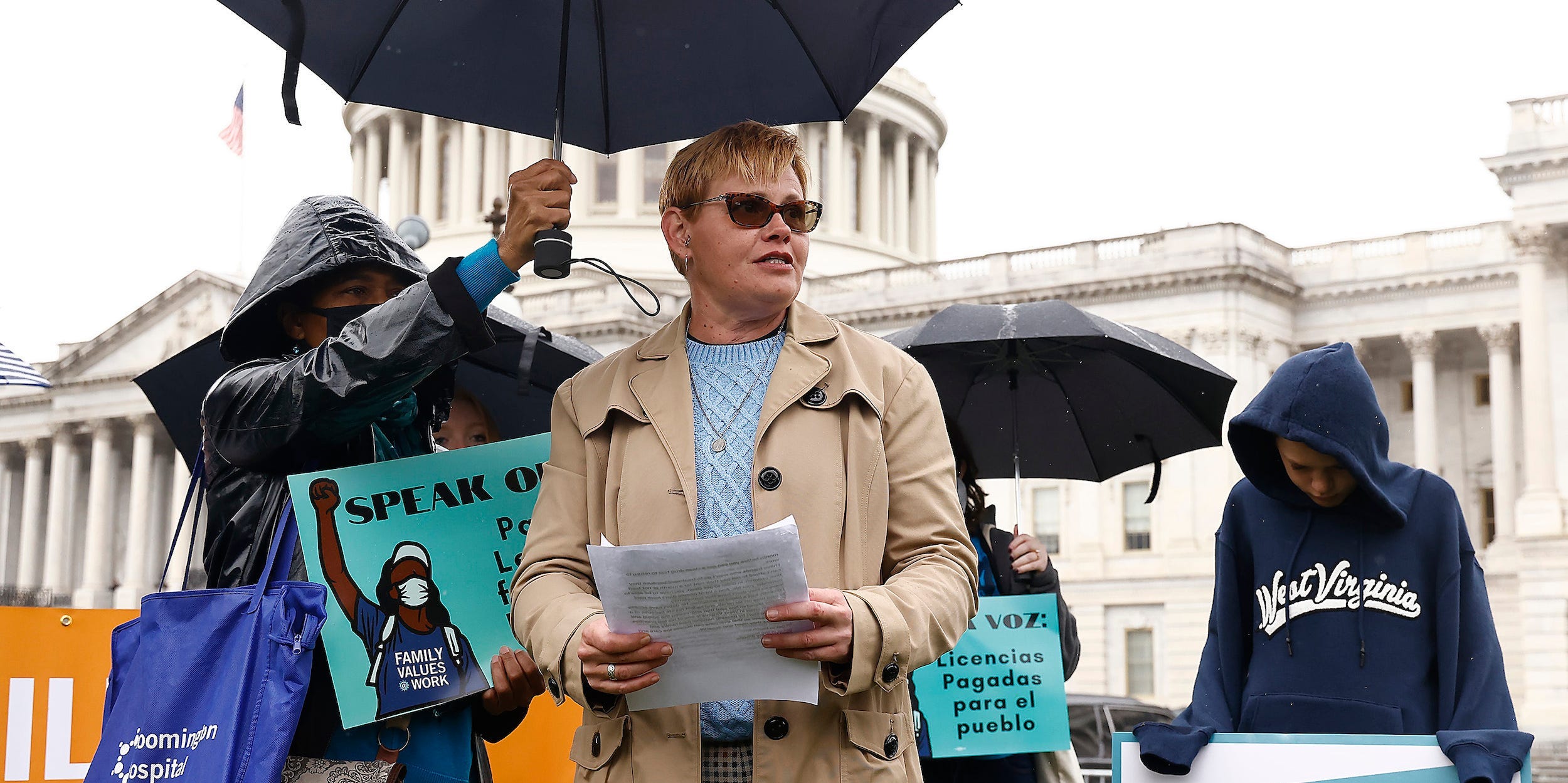 Khrista Messinger Capitol Paid Leave Vigil