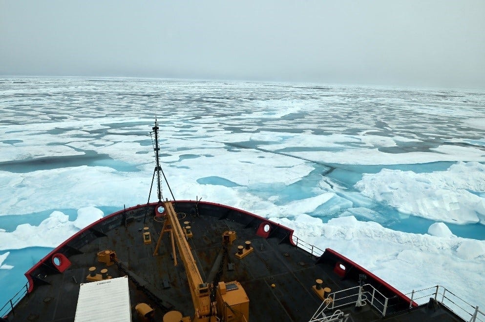 US Coast Guard icebreaker Healy in the Beaufort Sea