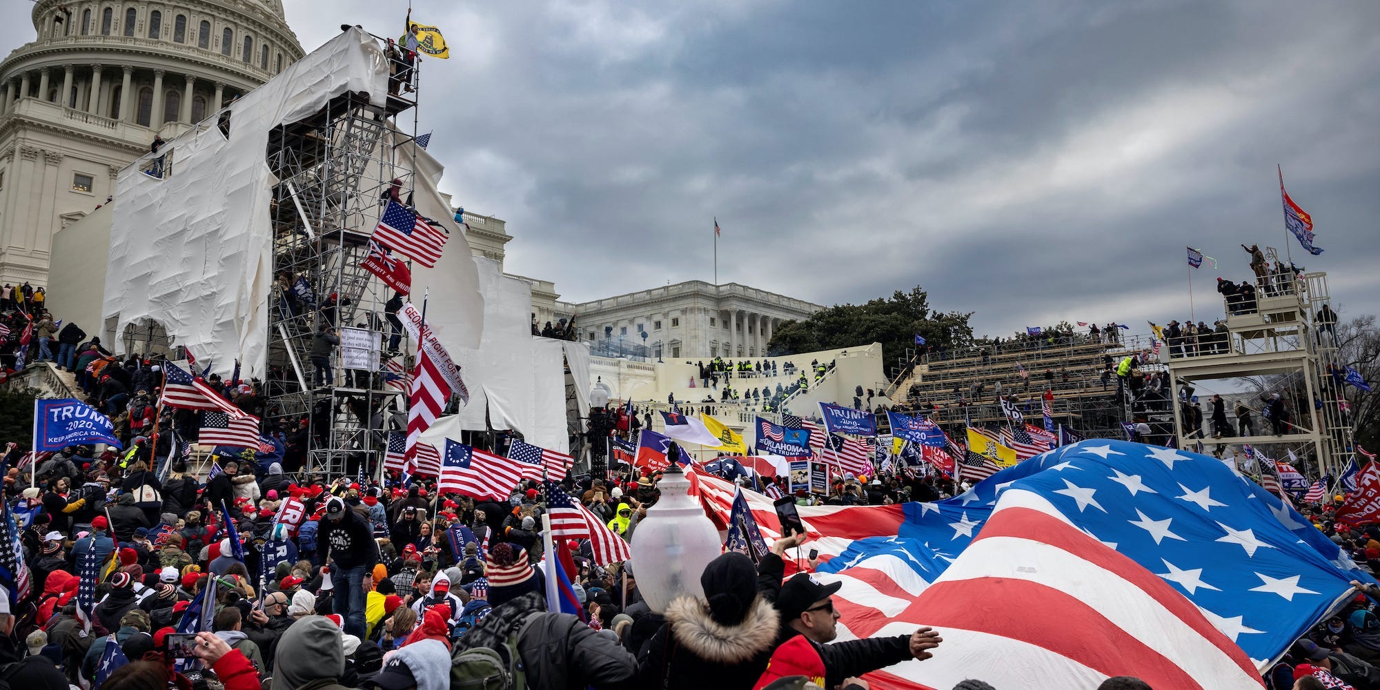 The mob at the Capitol riot.