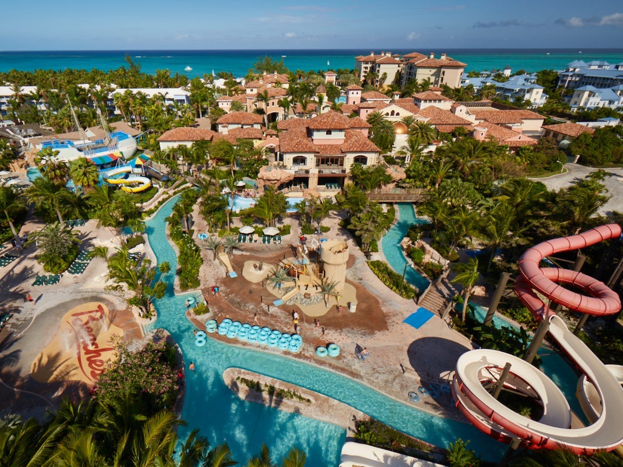 The waterpark at Beaches resort. Beaches Turks & Caicos