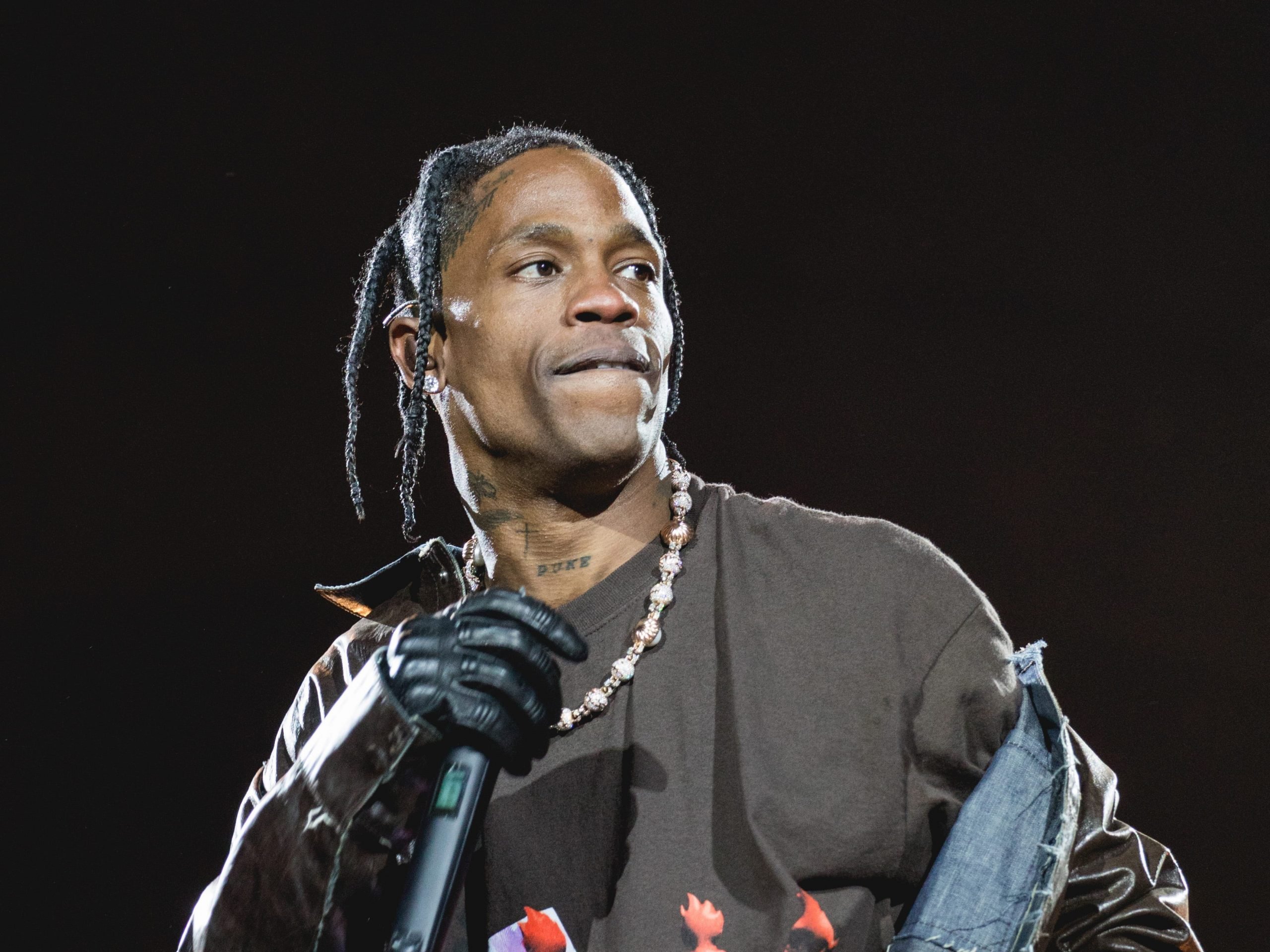 Travis Scott performed at Astroworld Festival on November 5, 2021.