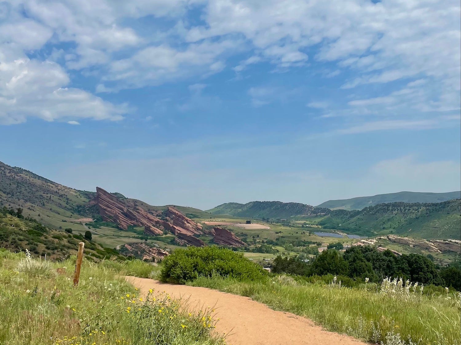 A hike outside of Denver, Colorado, in the summer.