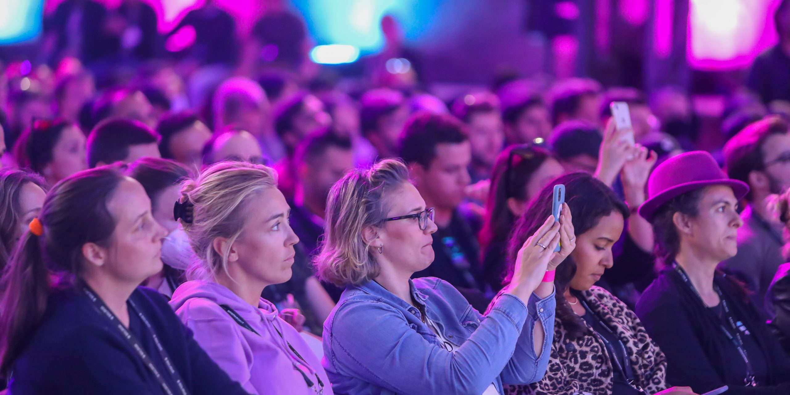 The crowd during the fireside chat of Alexis Ohanian at the Breakpoint conference