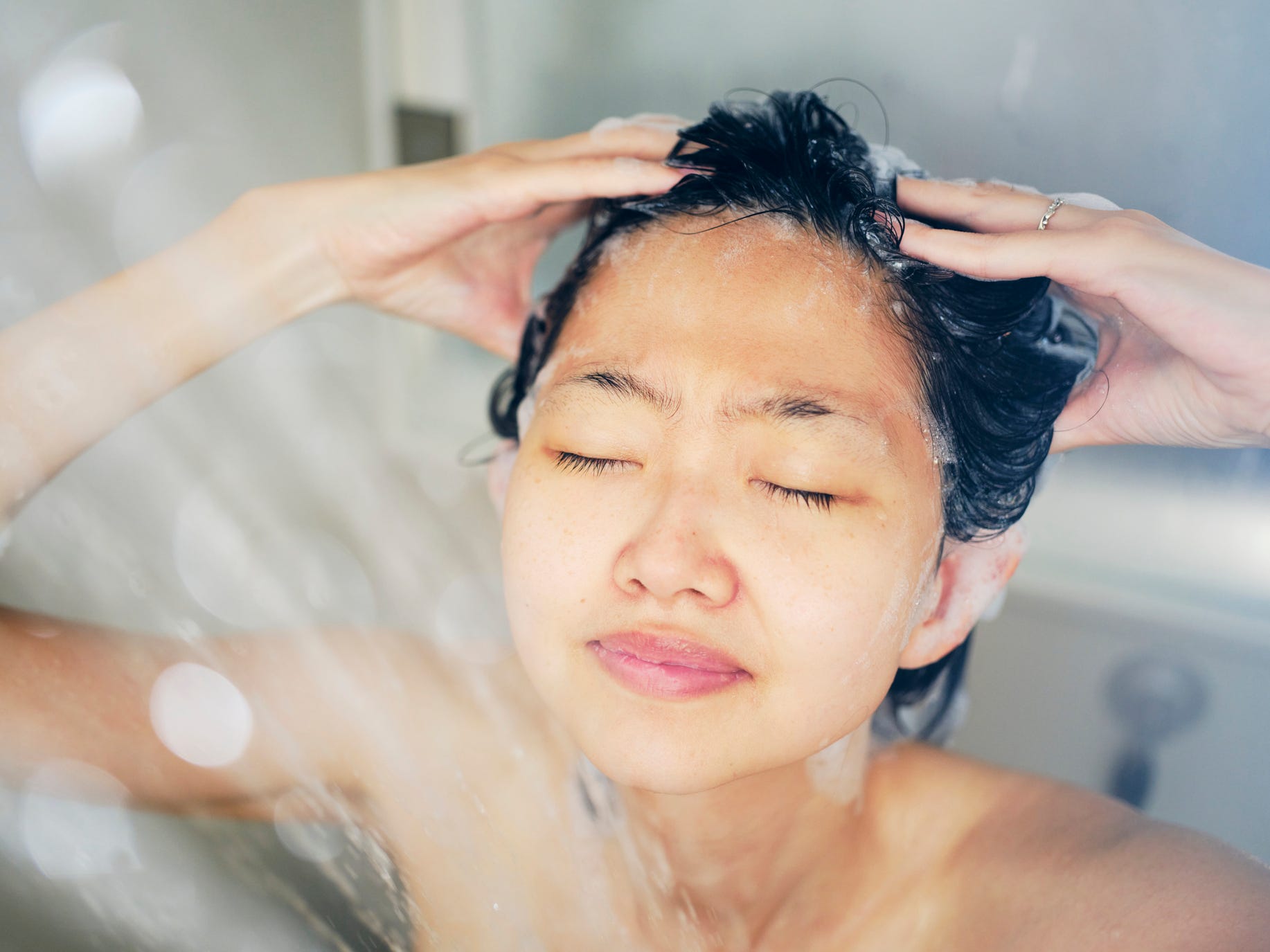 Showering