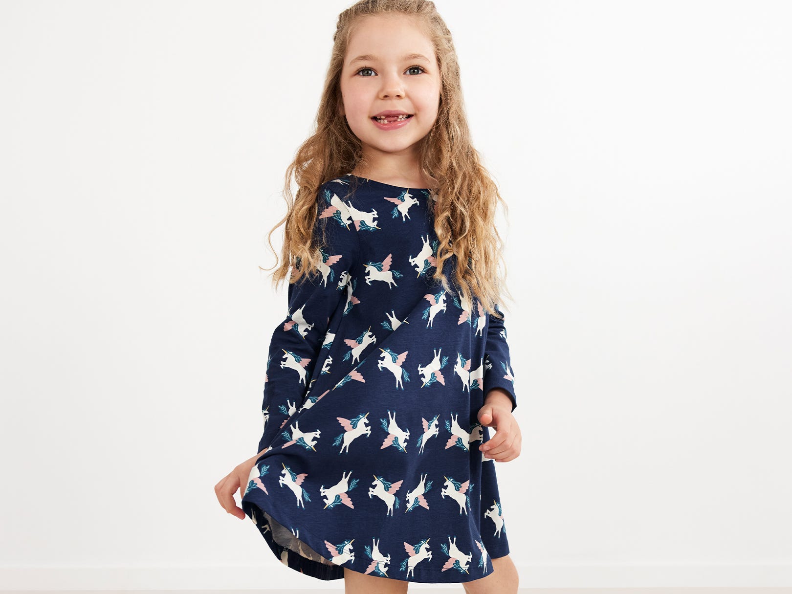 Girl wearing dress
