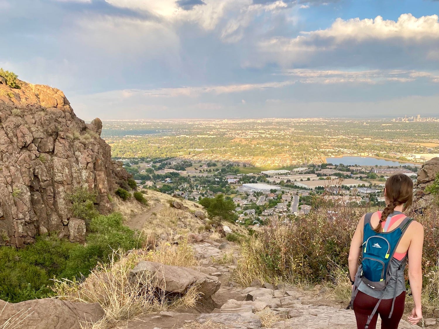 A hike outside of Denver, Colorado, in the summer.