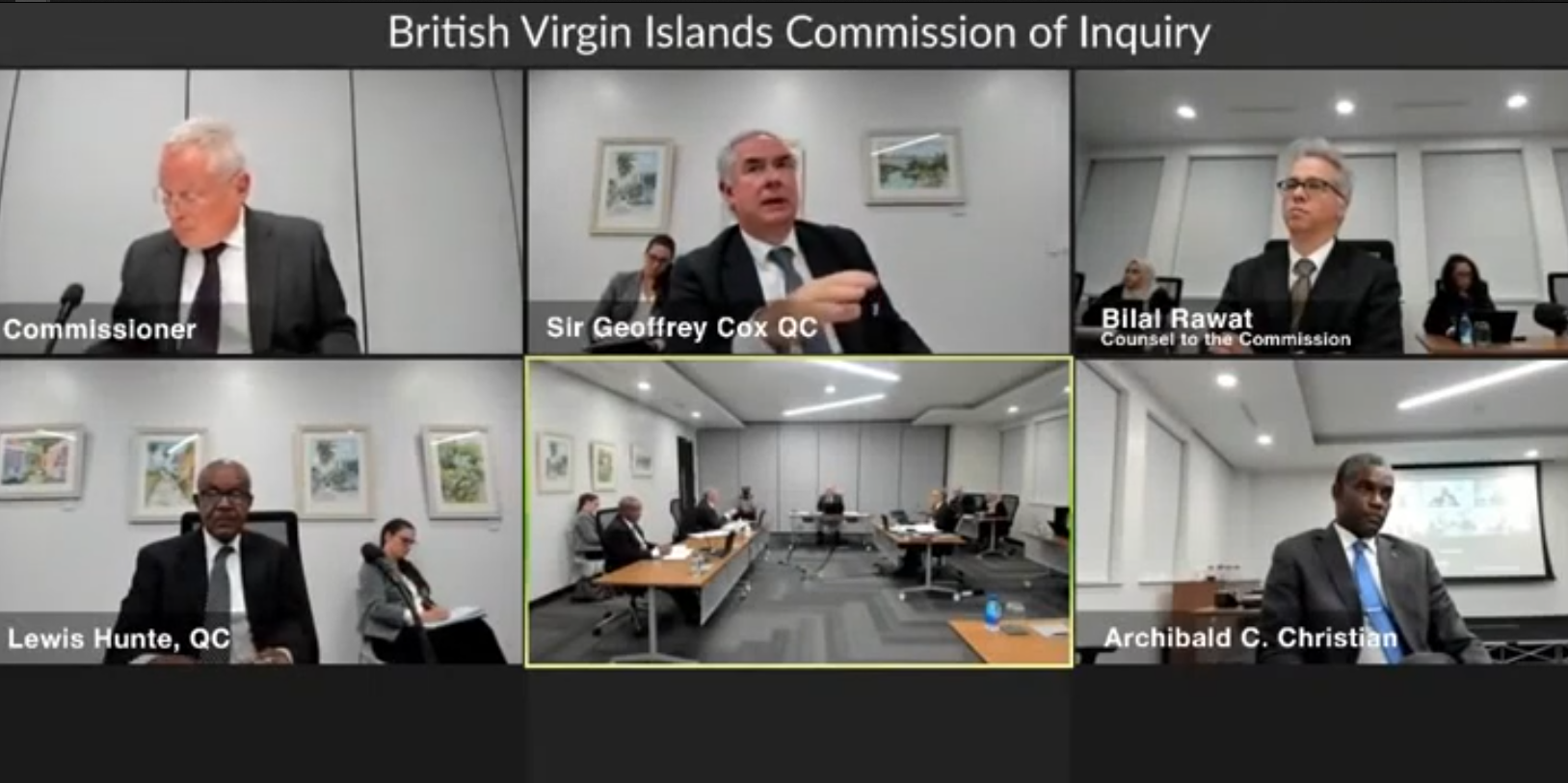 Geoffrey Cox BVI inquiry
