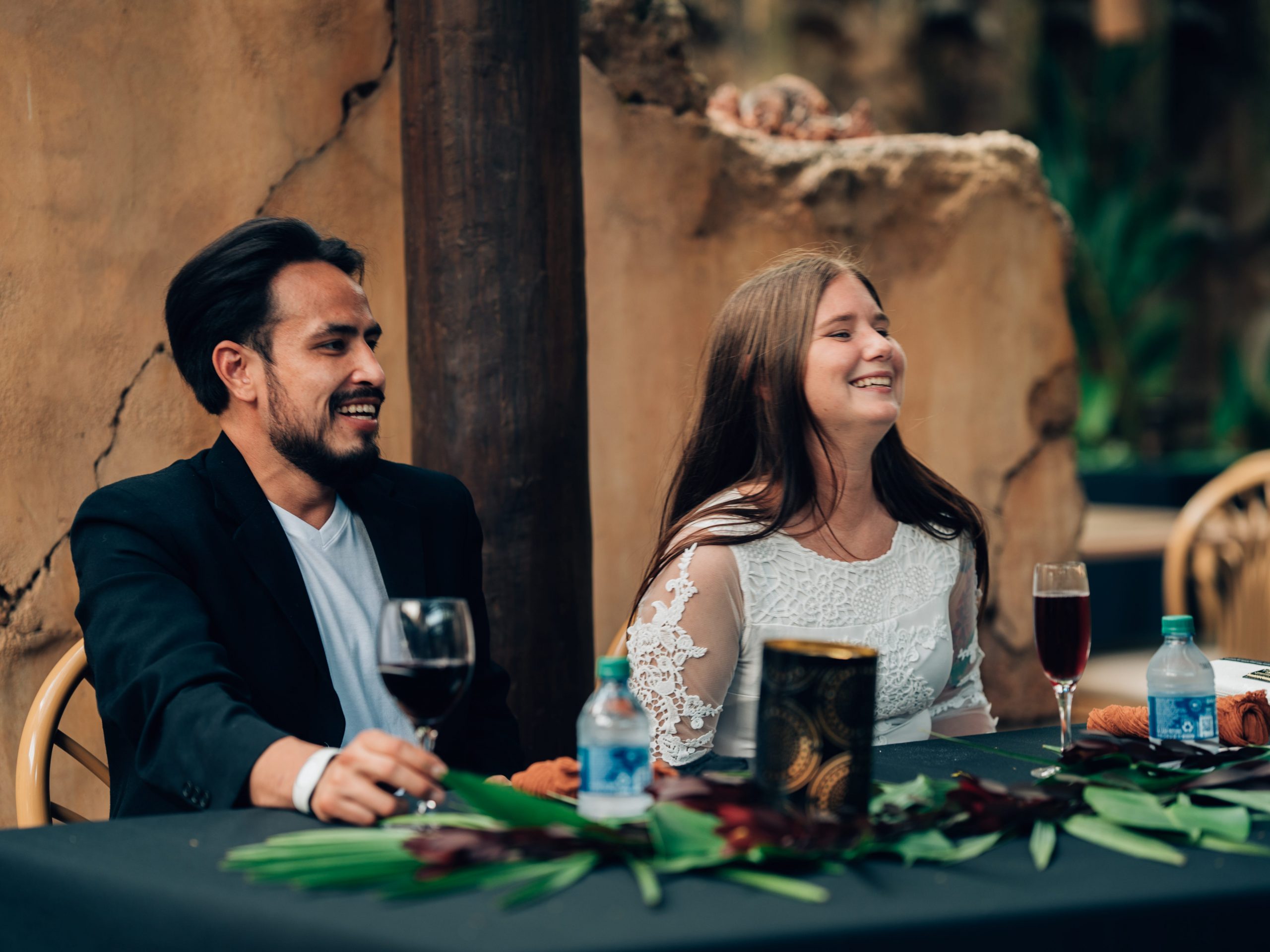 Freelancer Mystee Ipong at her welcome dinner at the Tamu Tamu courtyard in Animal Kingdom.