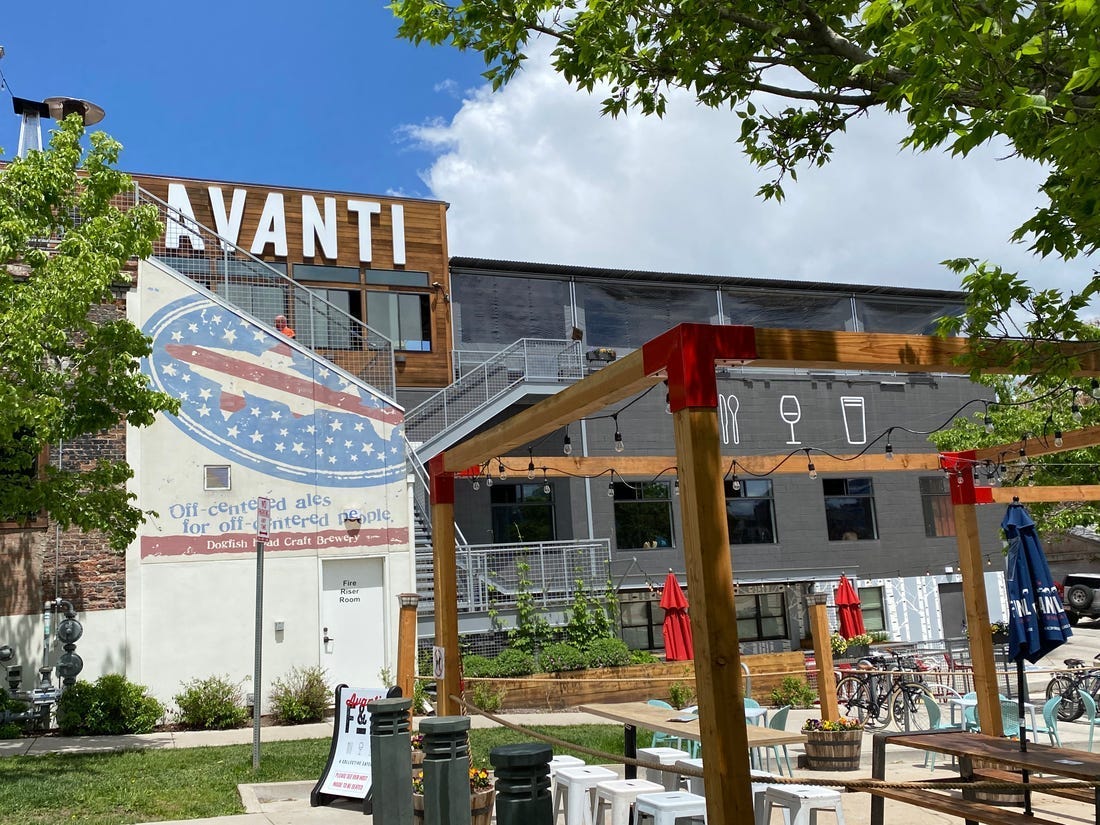 The Avanti food hall has seven restaurants to choose from.