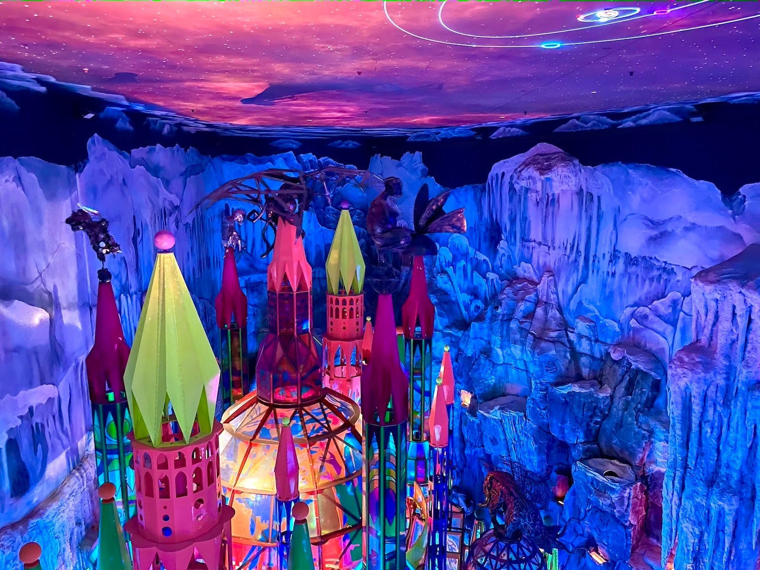 One area in the four-story art exhibit, Meow Wolf.