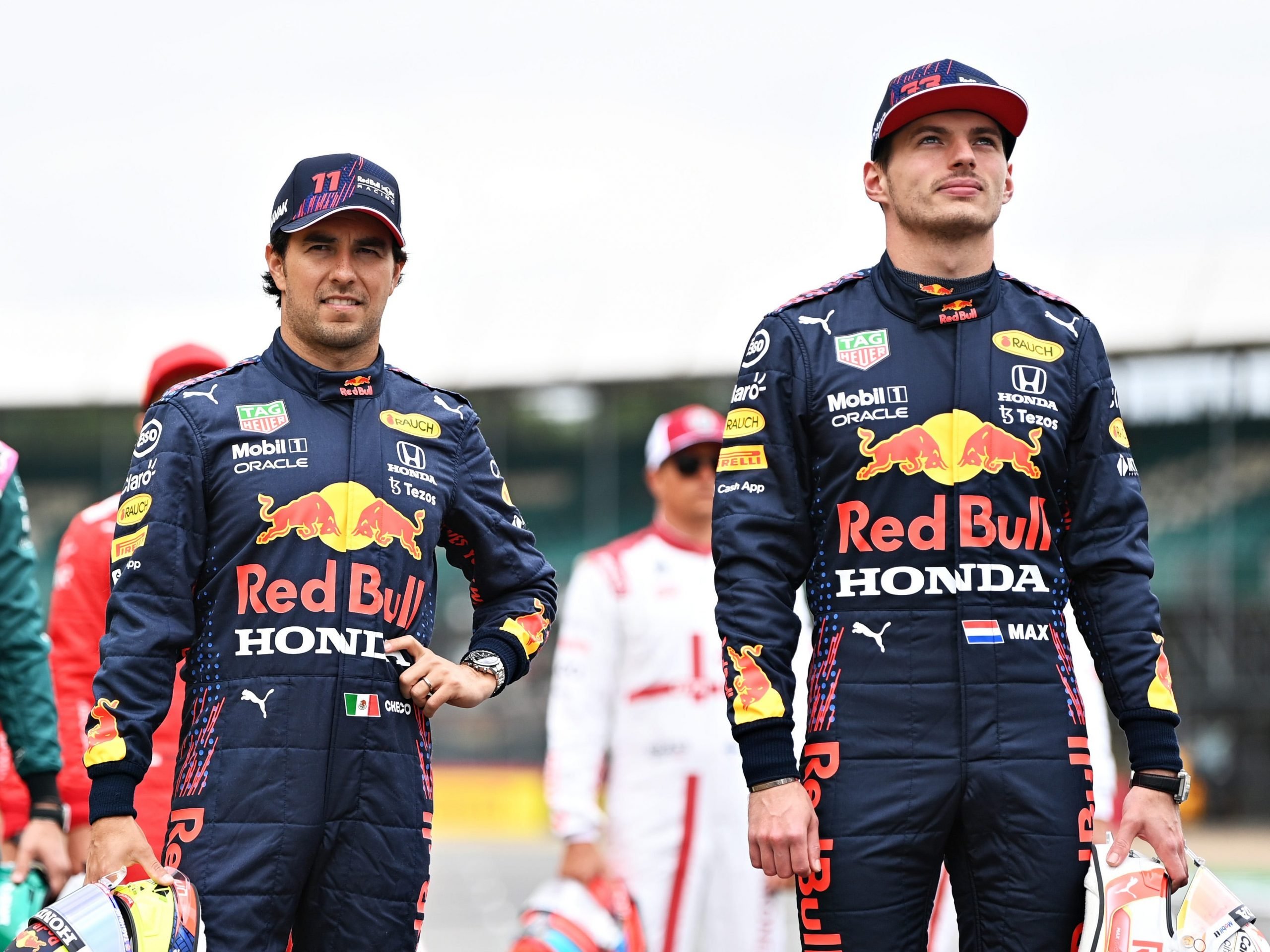 Sergio Perez and Max Verstappen