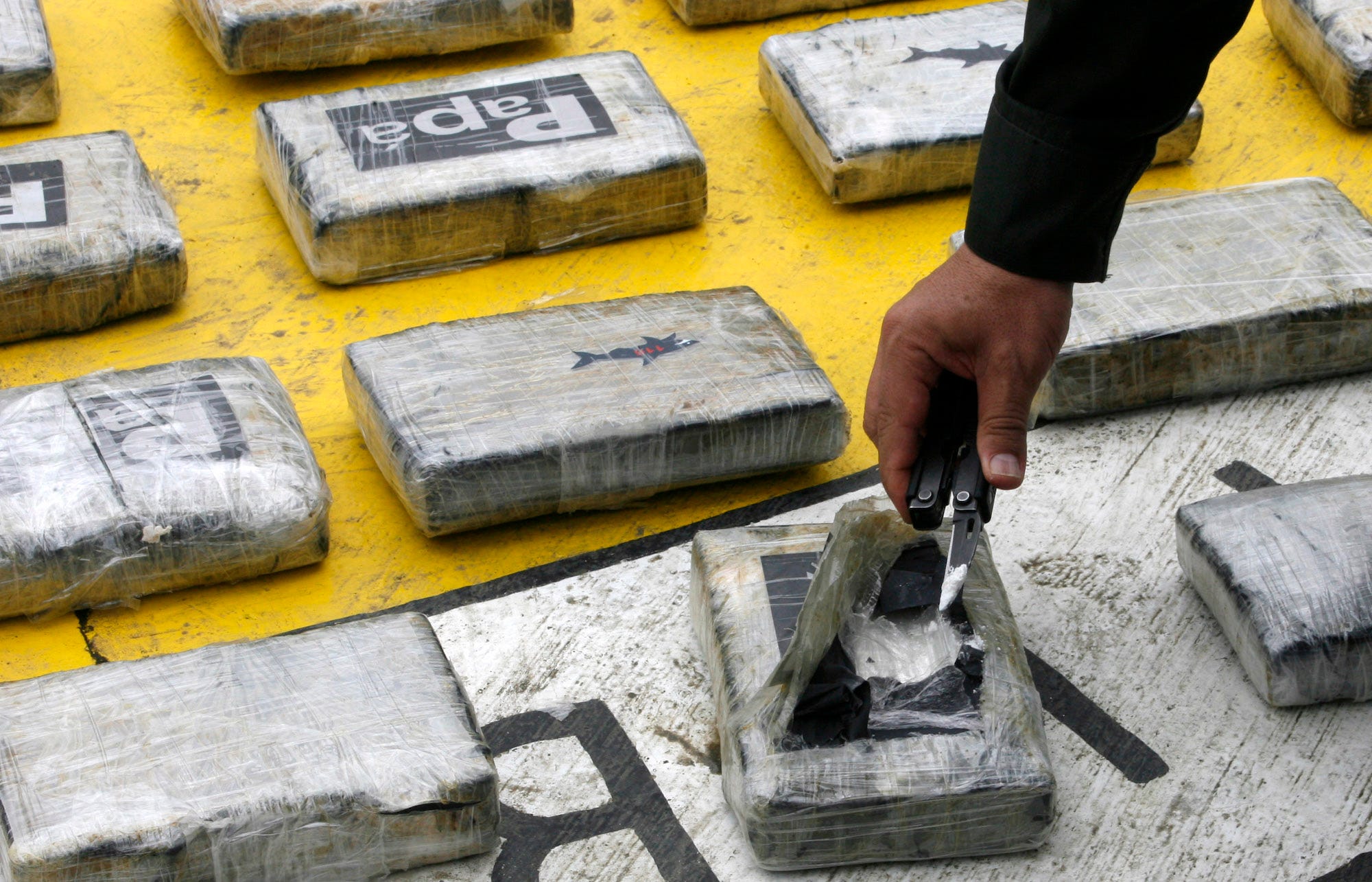 Colombia cocaine drug bust seizure