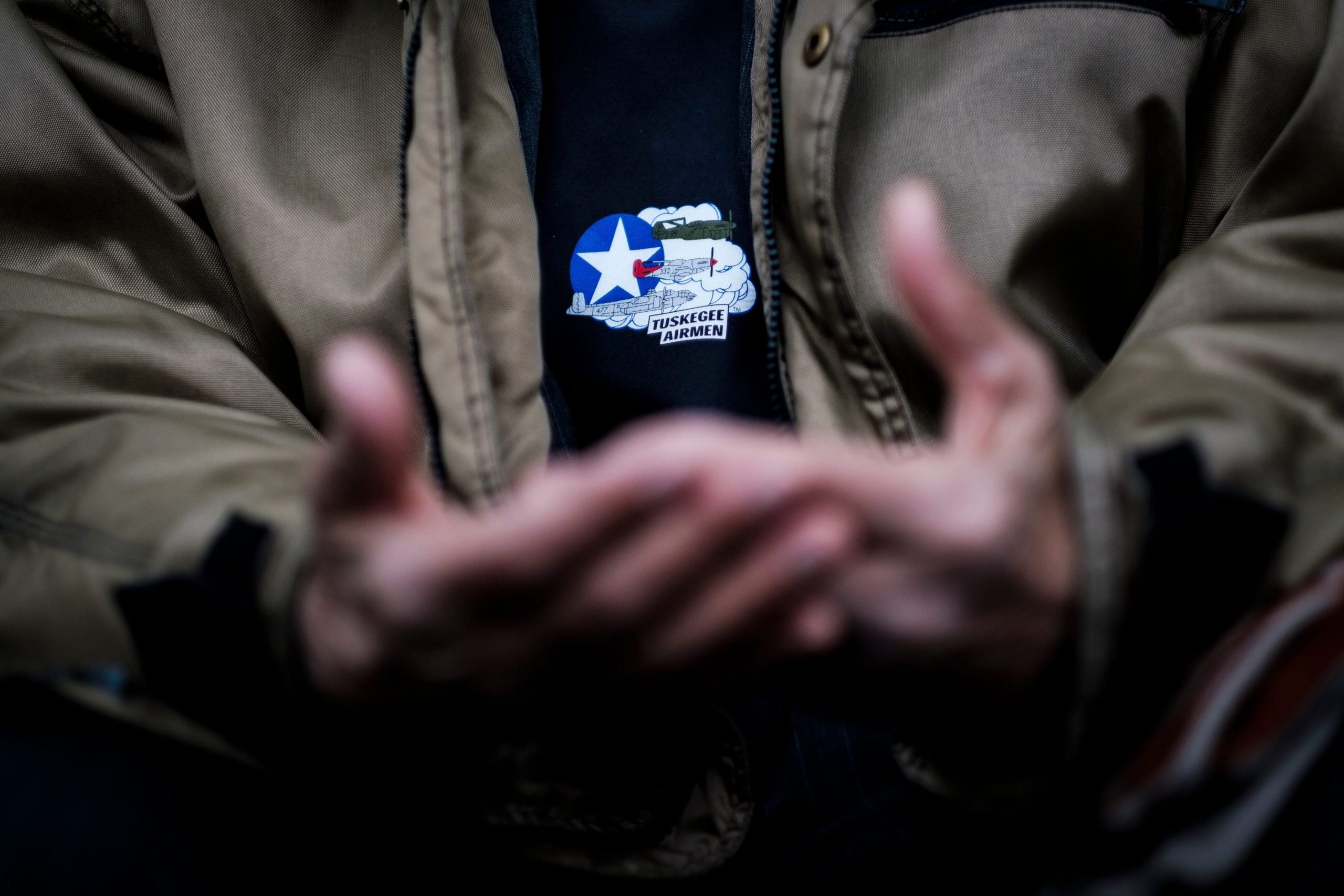 Tuskegee Airmen Colonel Charles E. McGee prepares to celebrate his 99th Birthday with a flight aboard newest, state of the art private jet, the Honda Jet on Saturday, December 8, 2018 in Dulles, Virginia.