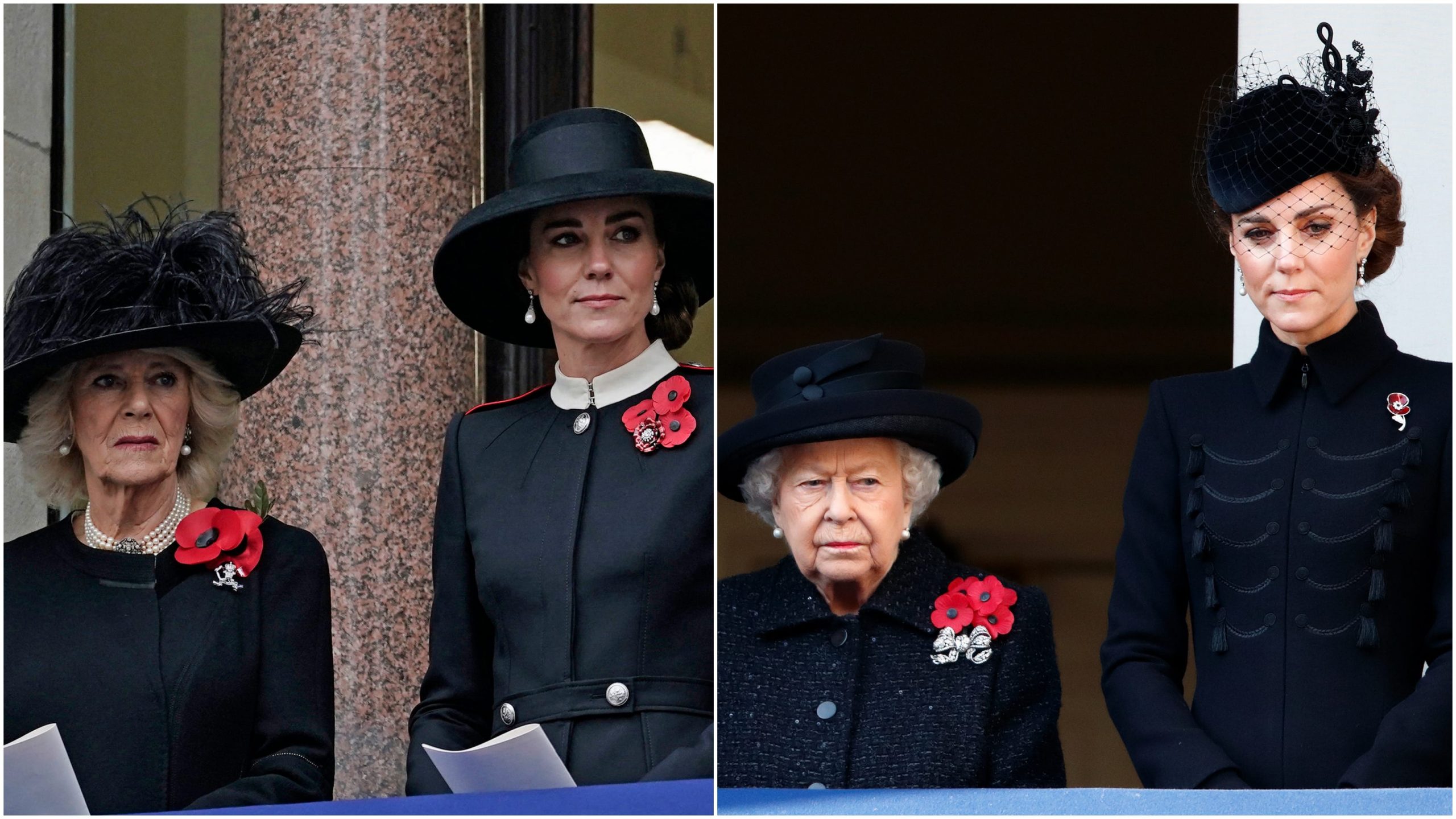 Duchess of Cornwall with the Duchess of Cambridge/ the Queen with the Duchess of Cambridge