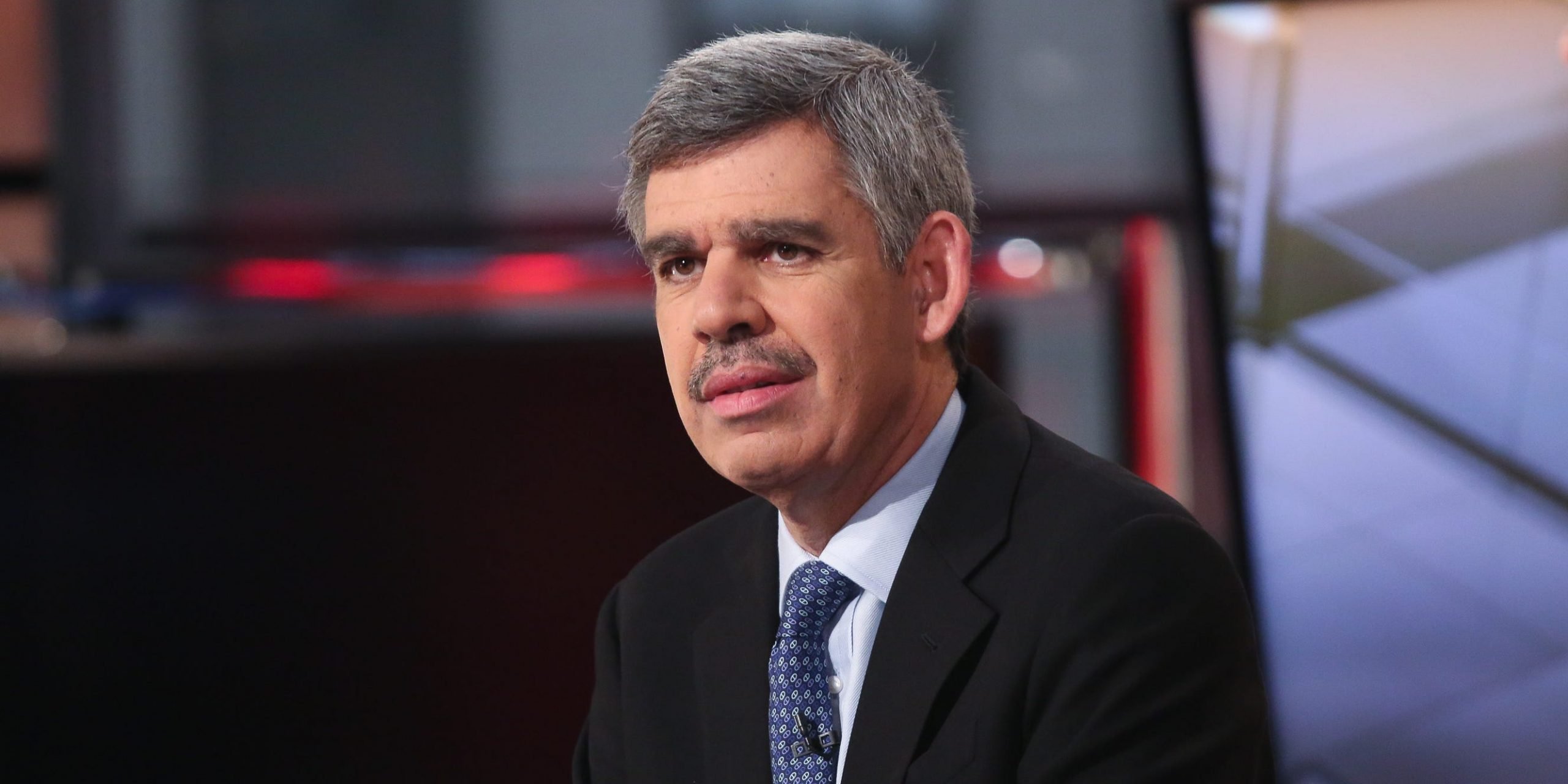 Mohamed El-Erian, Chief Economic Adviser of Allianz appears on a segment of "Mornings With Maria" with Maria Bartiromo on the FOX Business Network at FOX Studios on April 29, 2016 in New York City..