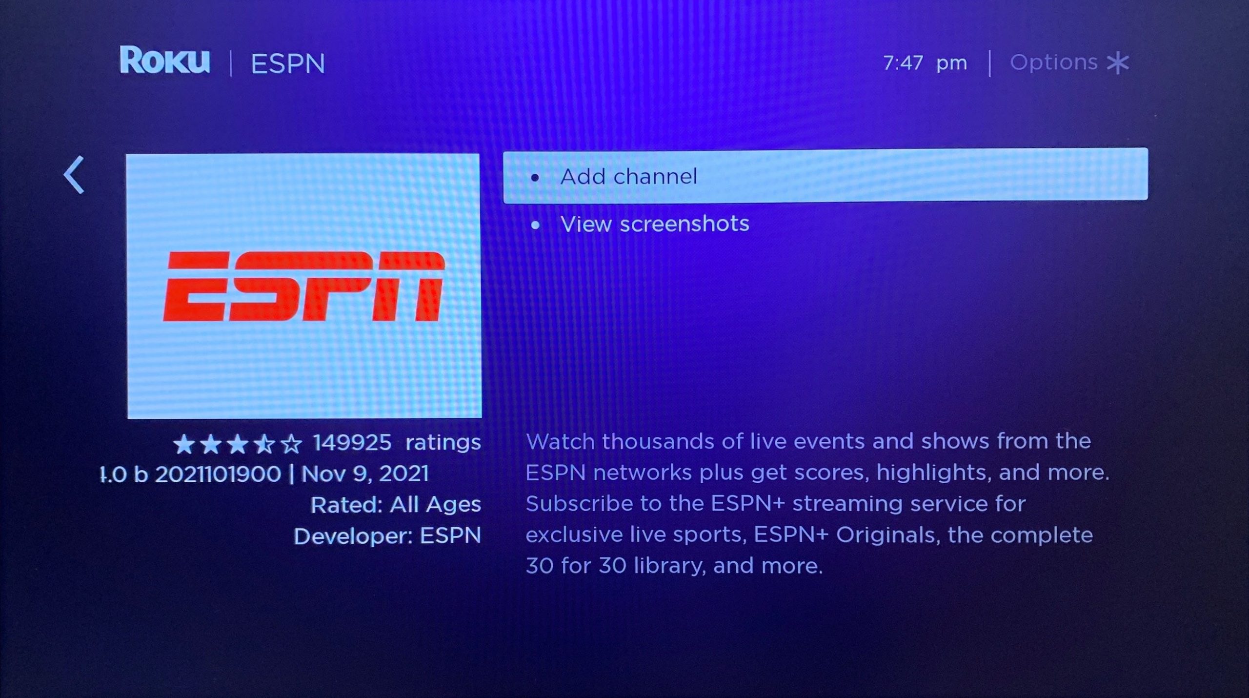 How to watch ESPN on your Roku through the official app or a Live TV service