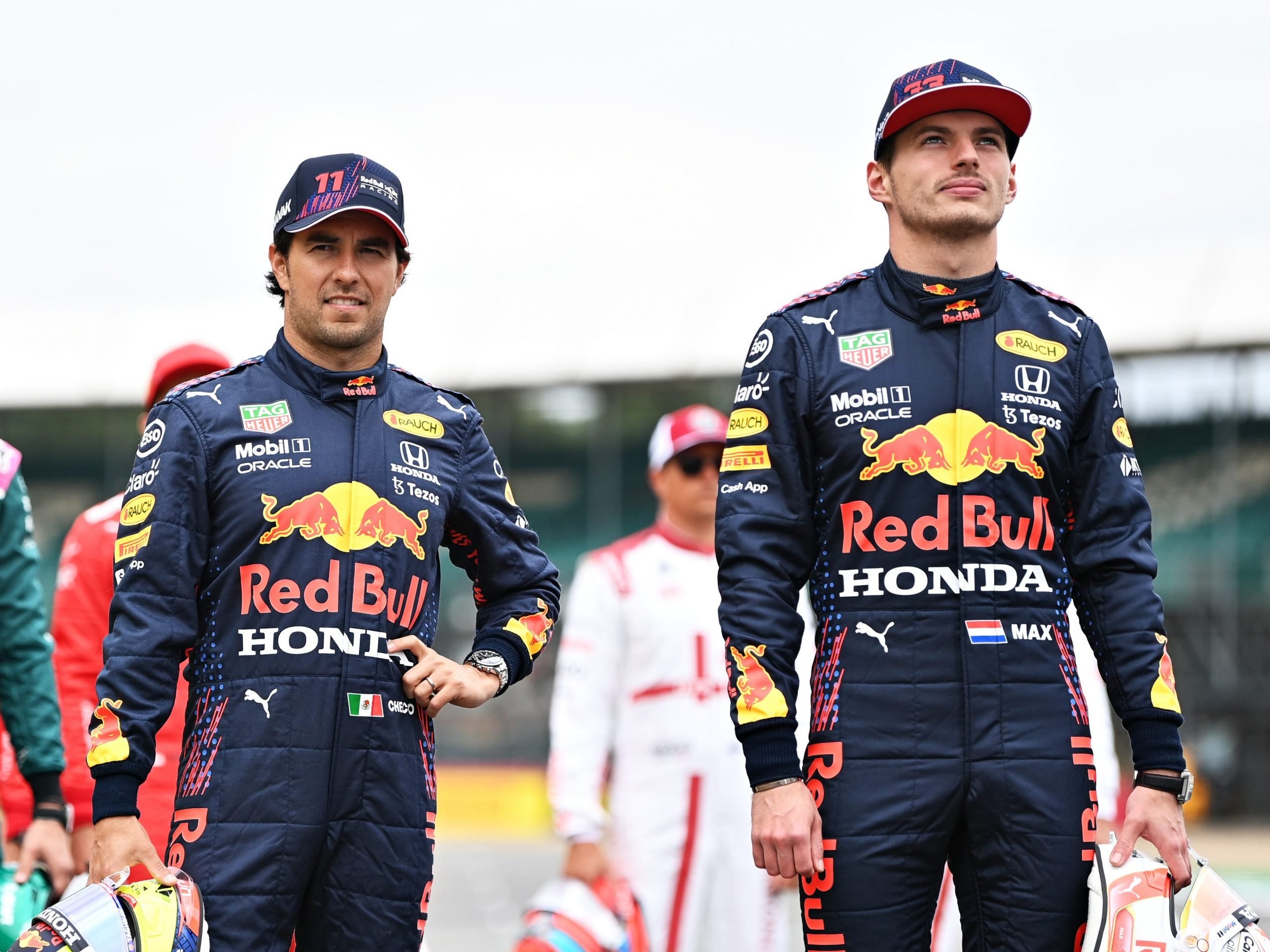 Sergio Perez and Max Verstappen