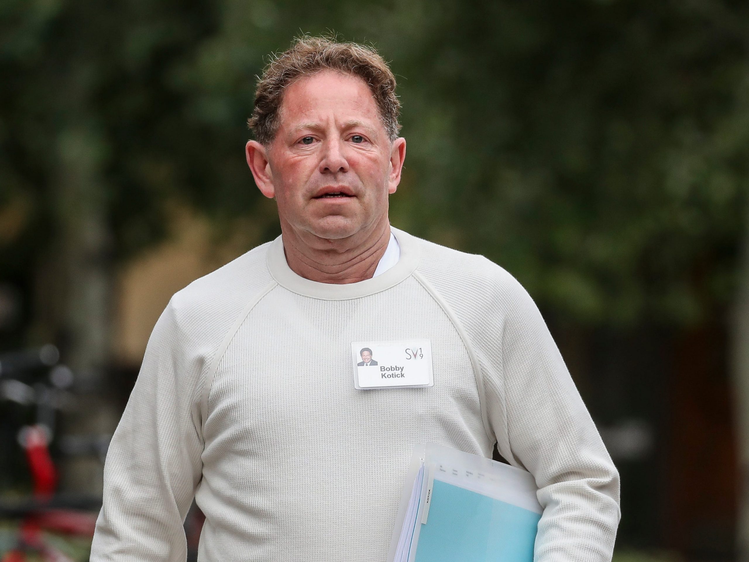 Bobby Kotick, chief executive officer of Activision Blizzard, attends the annual Allen & Company Sun Valley Conference, July 10, 2019 in Sun Valley, Idaho.