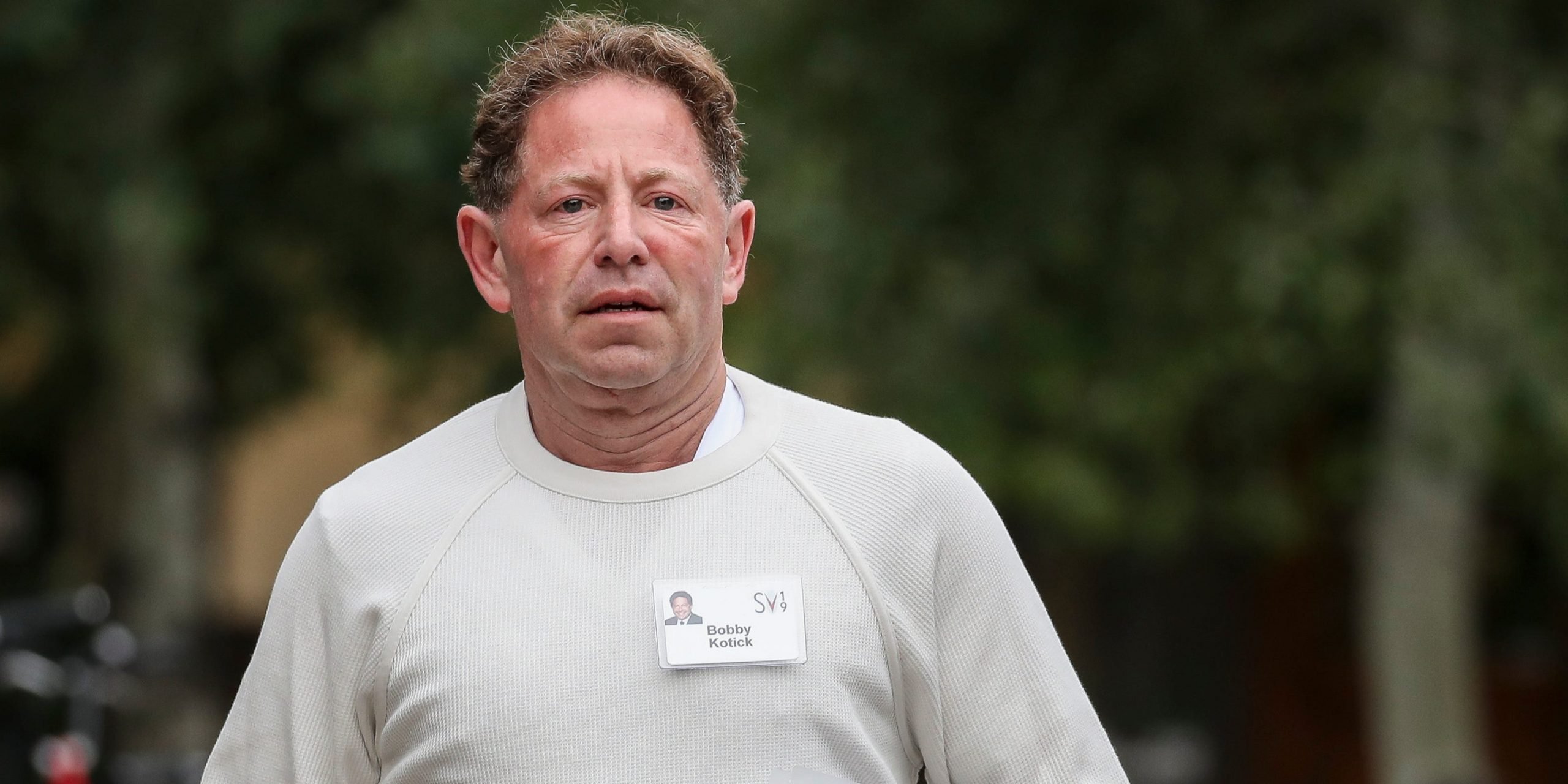 Bobby Kotick, chief executive officer of Activision Blizzard, attends the annual Allen & Company Sun Valley Conference, July 10, 2019 in Sun Valley, Idaho.