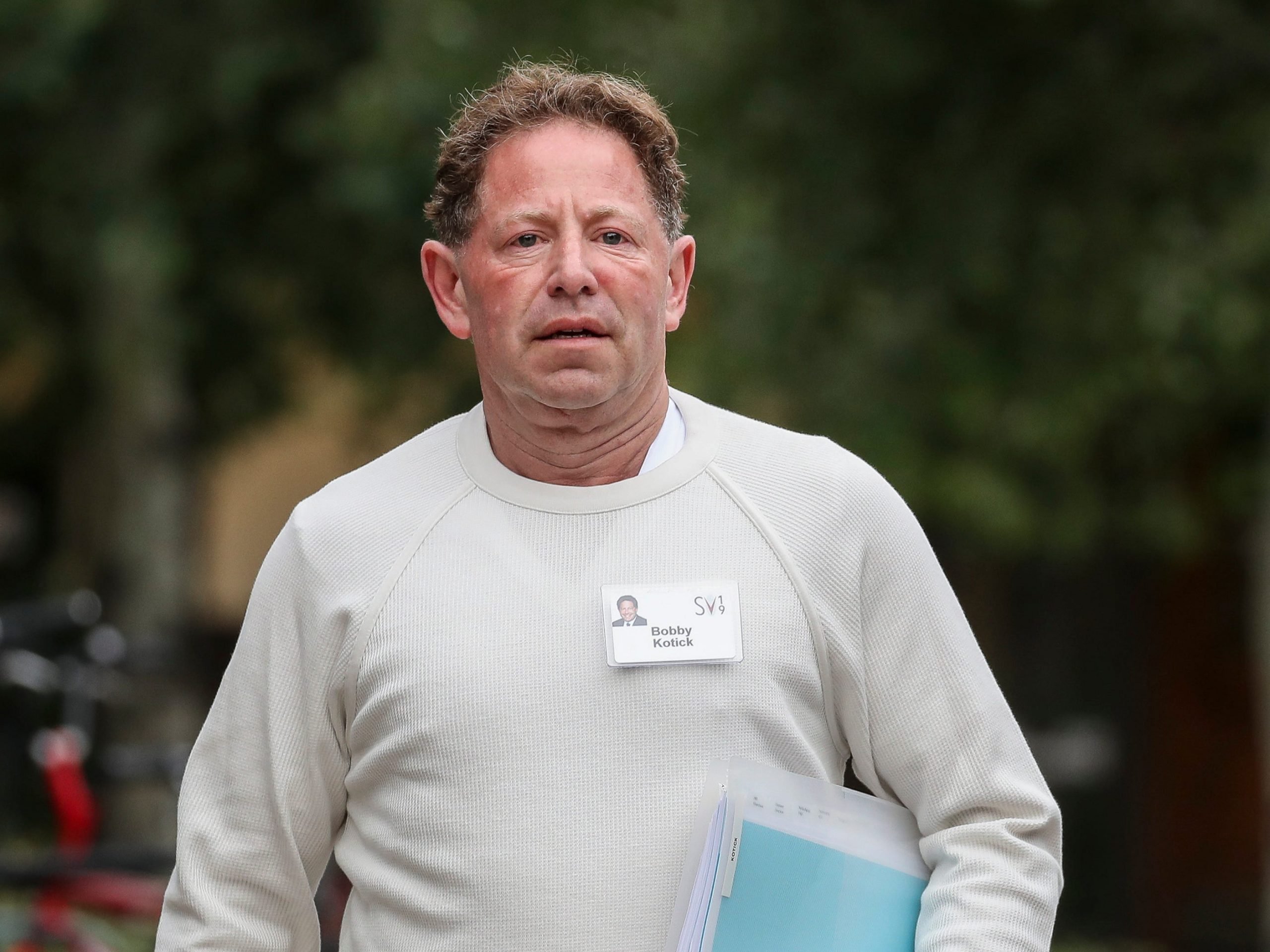 Bobby Kotick, chief executive officer of Activision Blizzard, attends the annual Allen & Company Sun Valley Conference, July 10, 2019 in Sun Valley, Idaho.