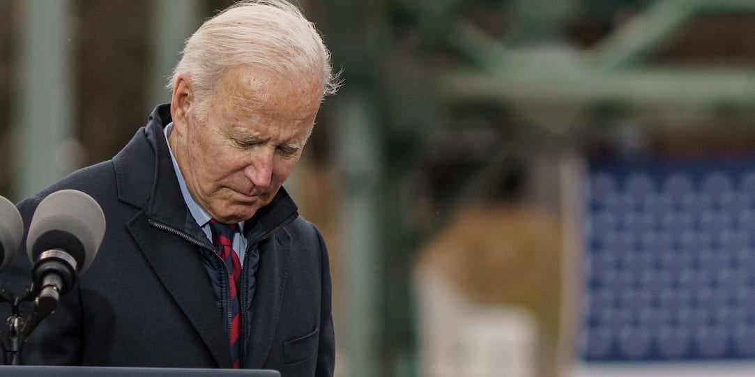 President Joe Biden delivers a speech on infrastructure while visiting the NH 175 bridge spanning the Pemigewasset River on November 16, 2021 in Woodstock, New Hampshire