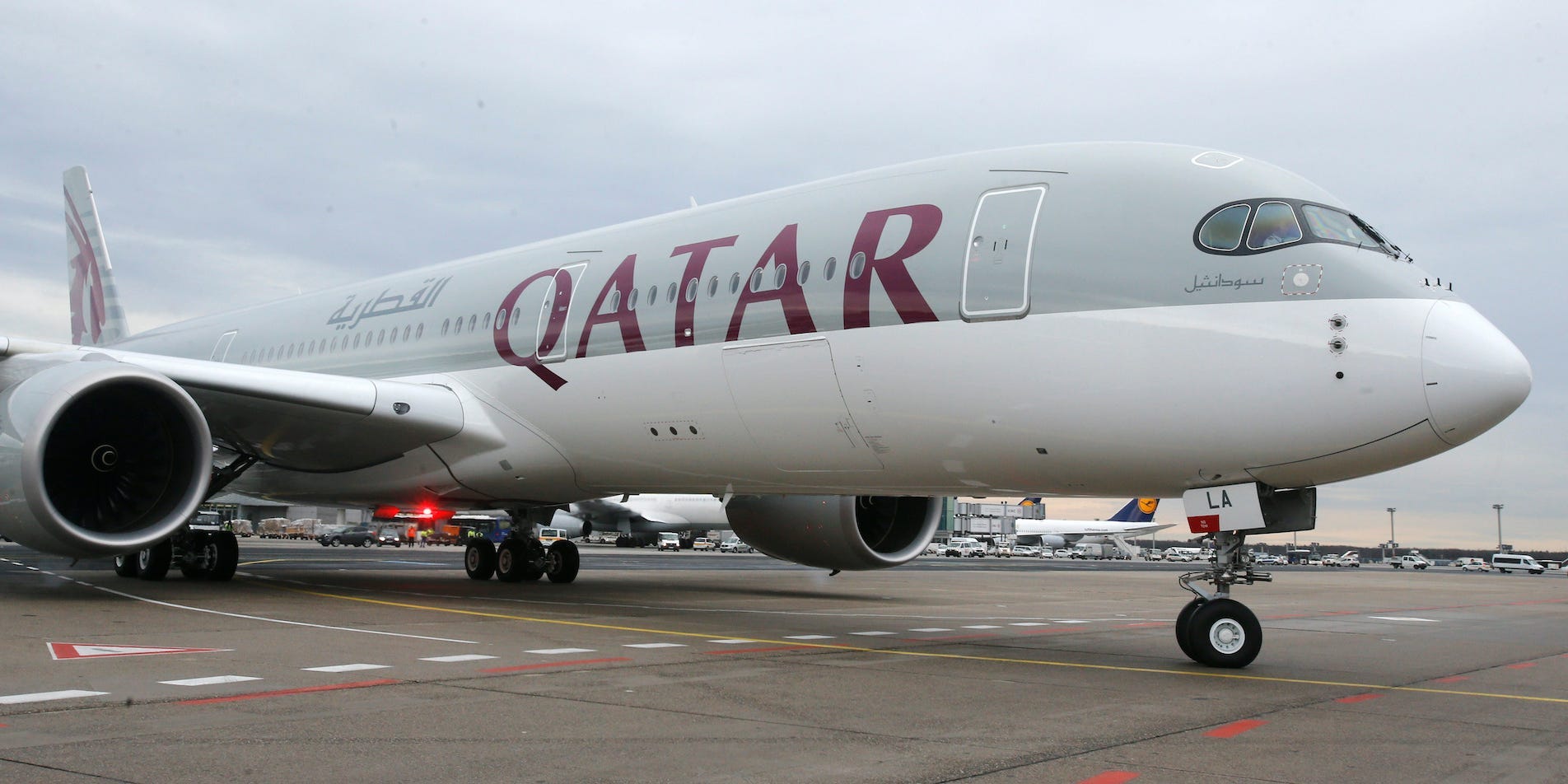 A Qatar Airways plane.
