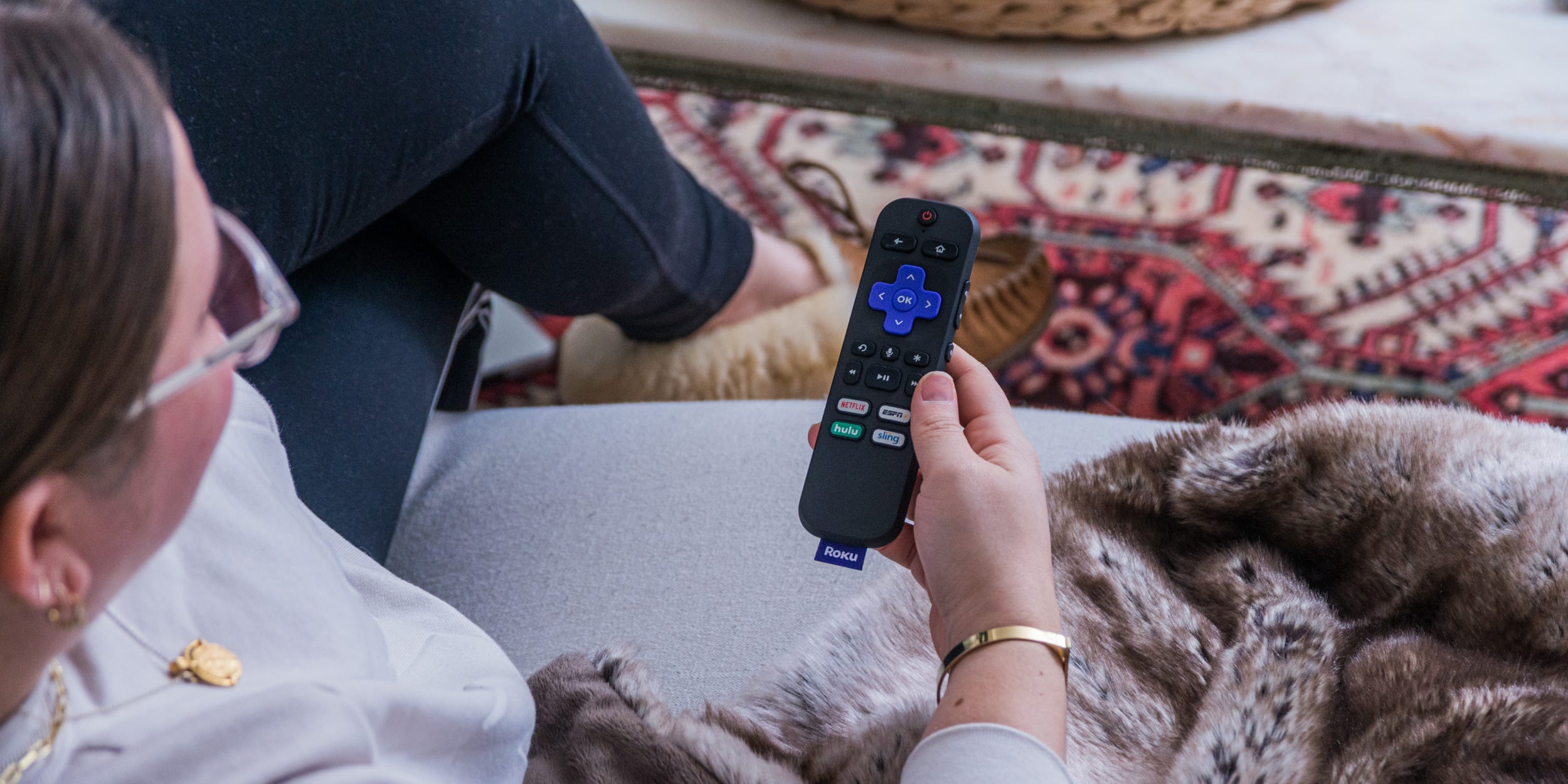 roku remote w/person!